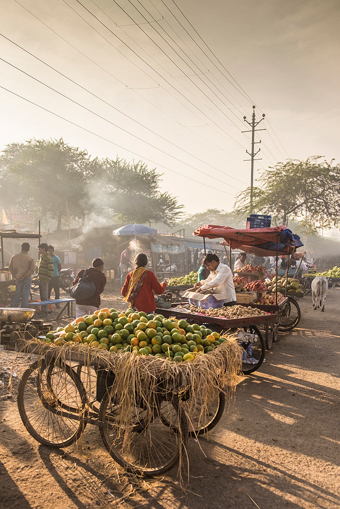 Wholesale market at sunrise