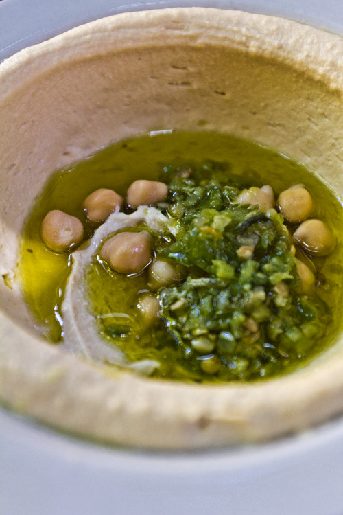 Hummus at Haret Jdoudna restaurant, Madaba