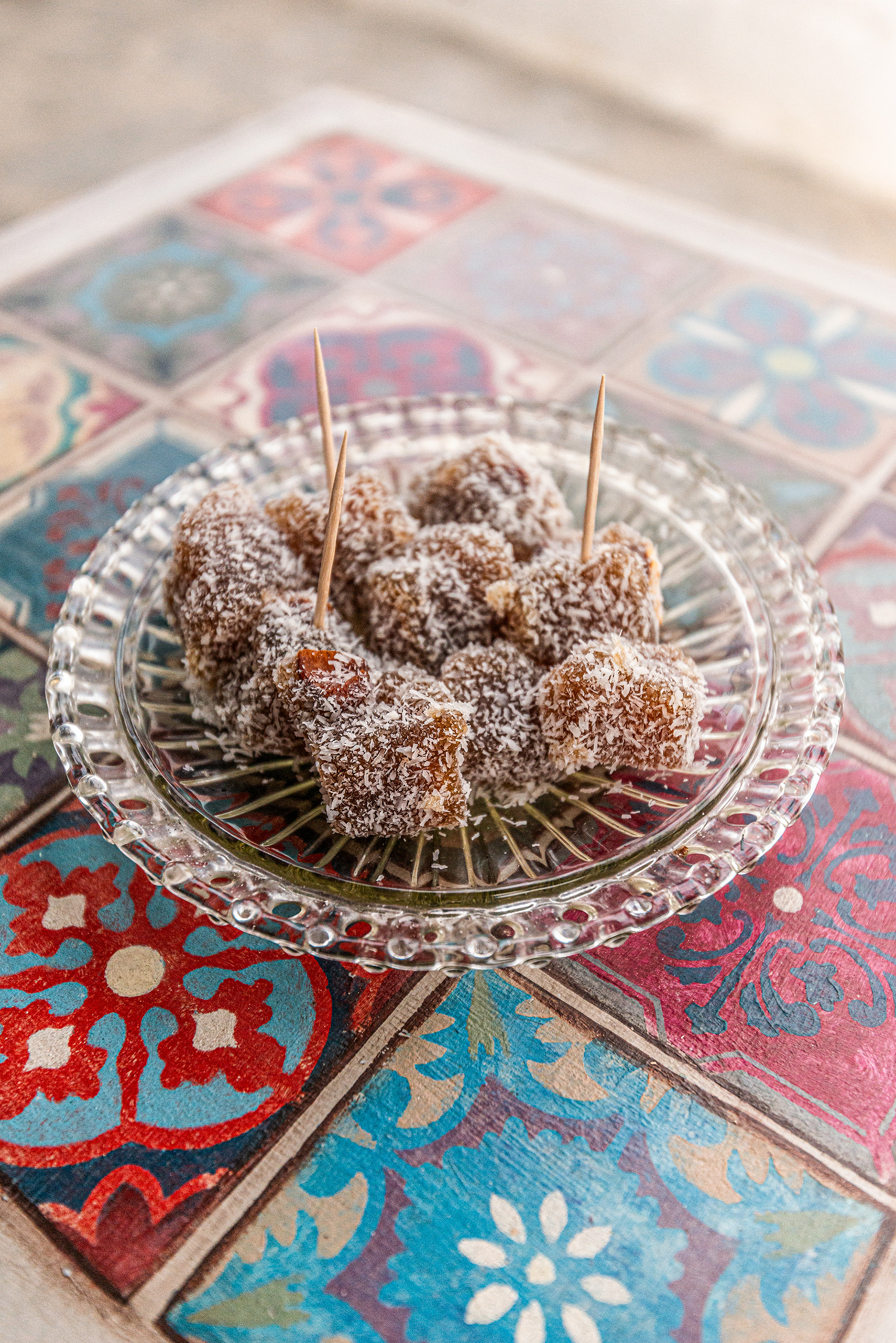 Loukoumi (Jelly like candy flavoured with rose) at Evotry Trad Grape Must Products & Bakery - Kavousi