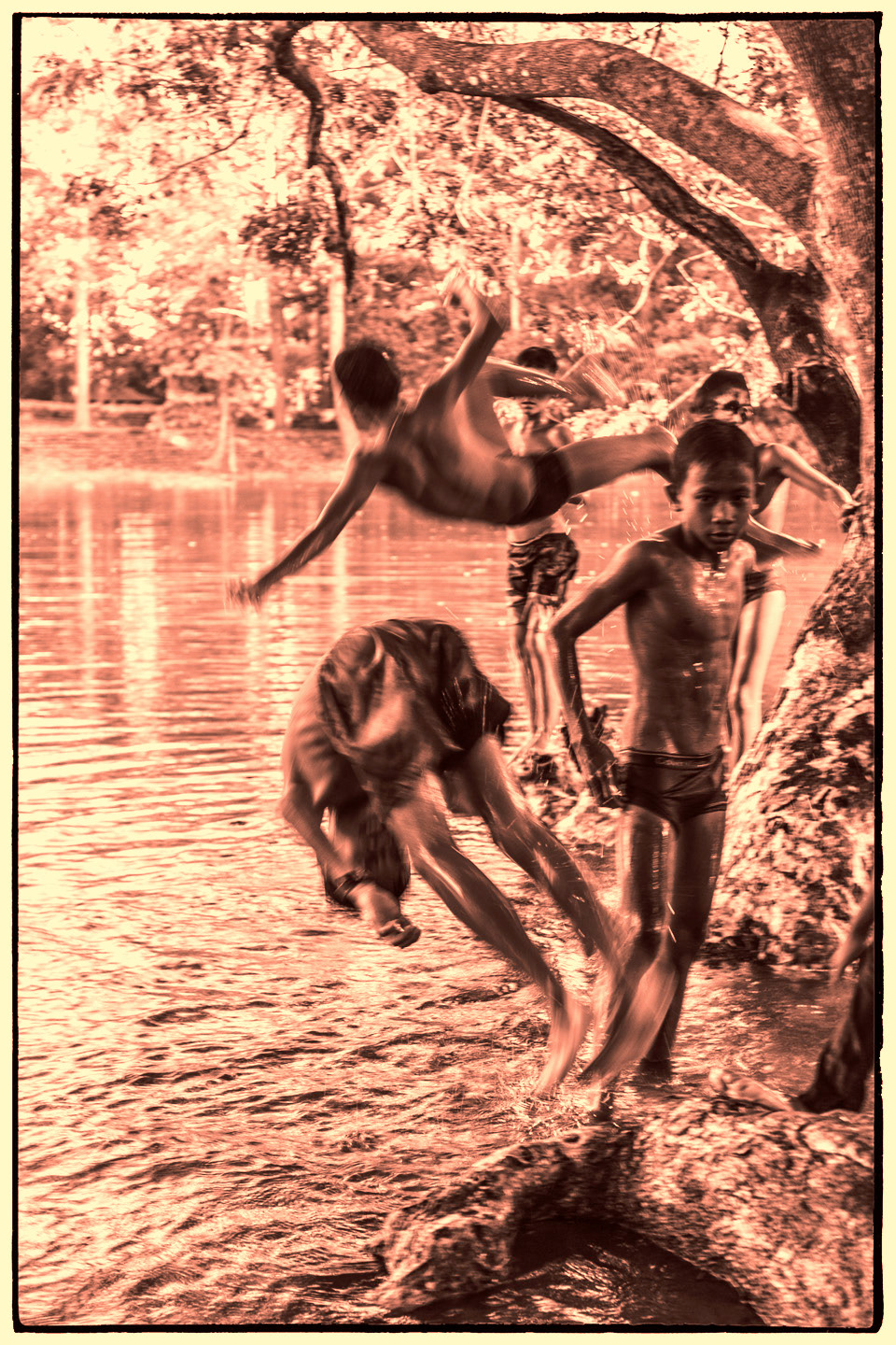 Swimmers - Bakong - Cambodia