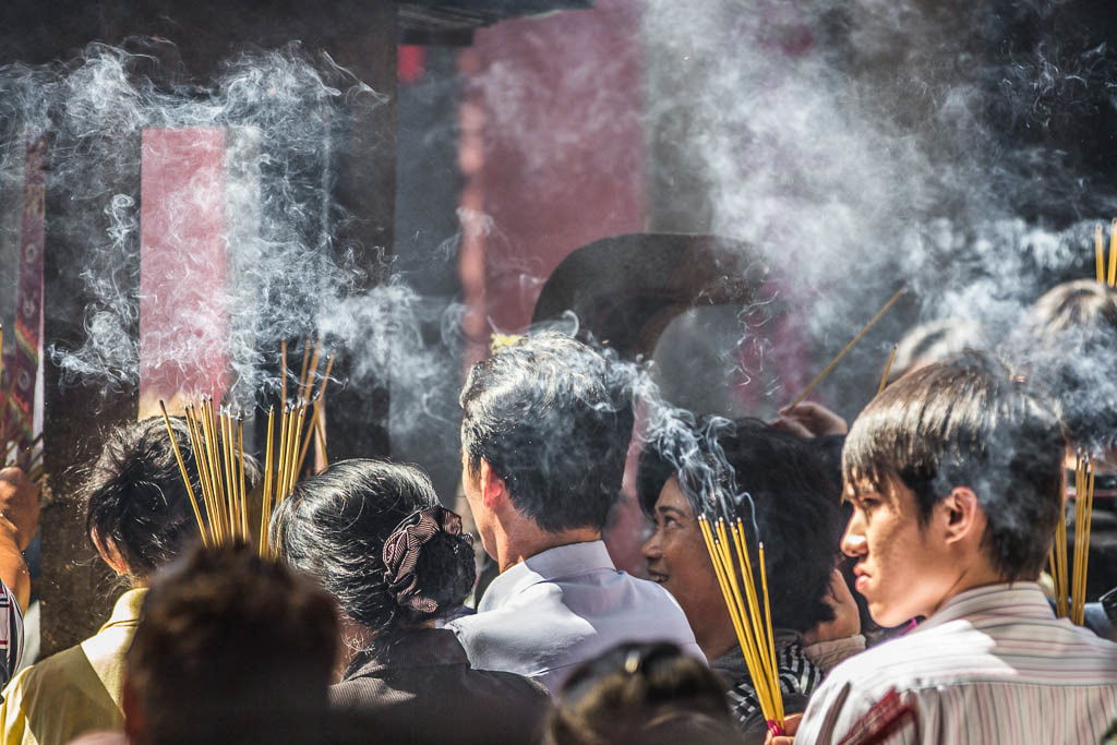 Celebrations for the new year - Jade Pagoda - Saigon - Vietnam.