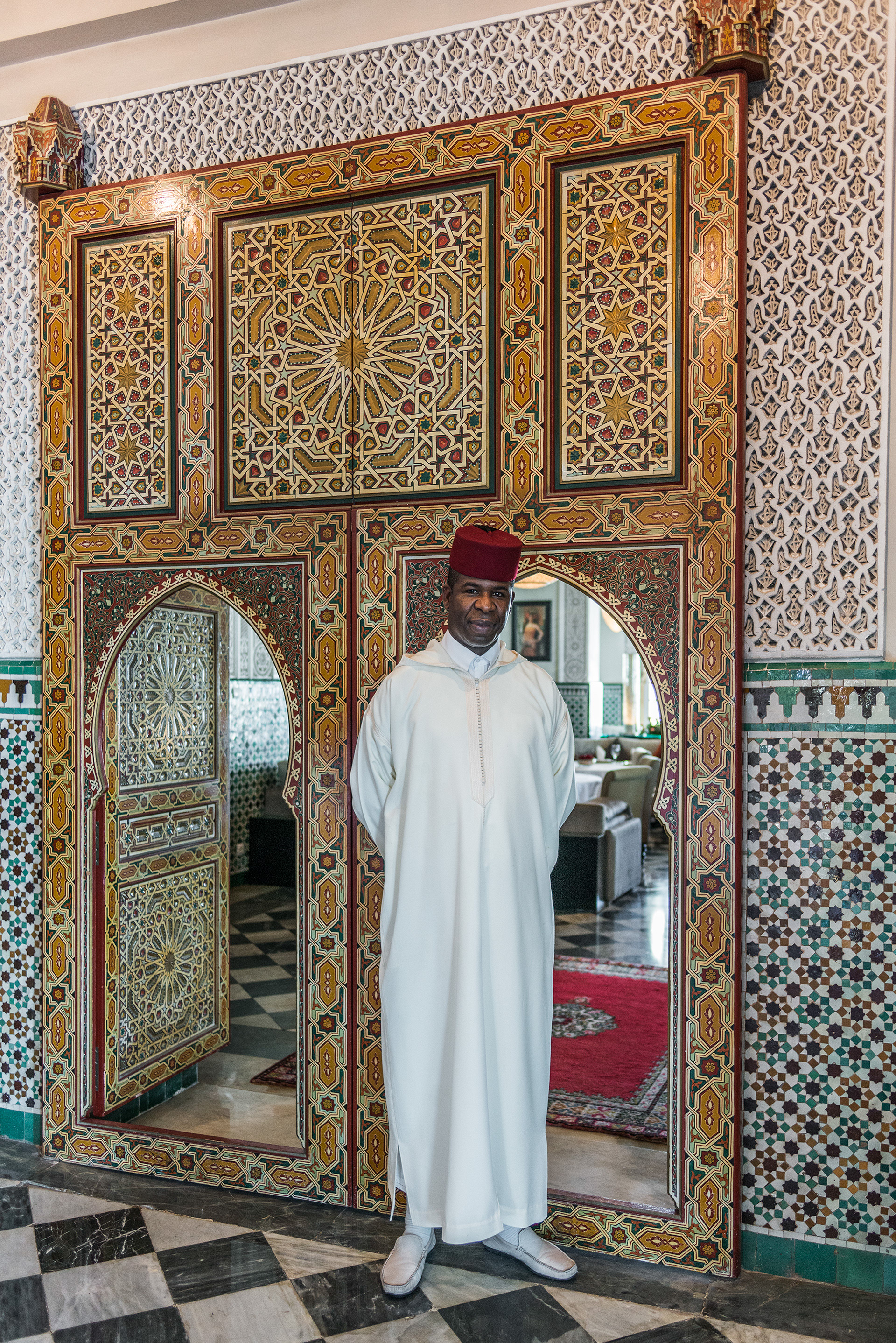 Mr Baya, the long standing employee of Hotel La Tour Hassan, Rabat, Morocco