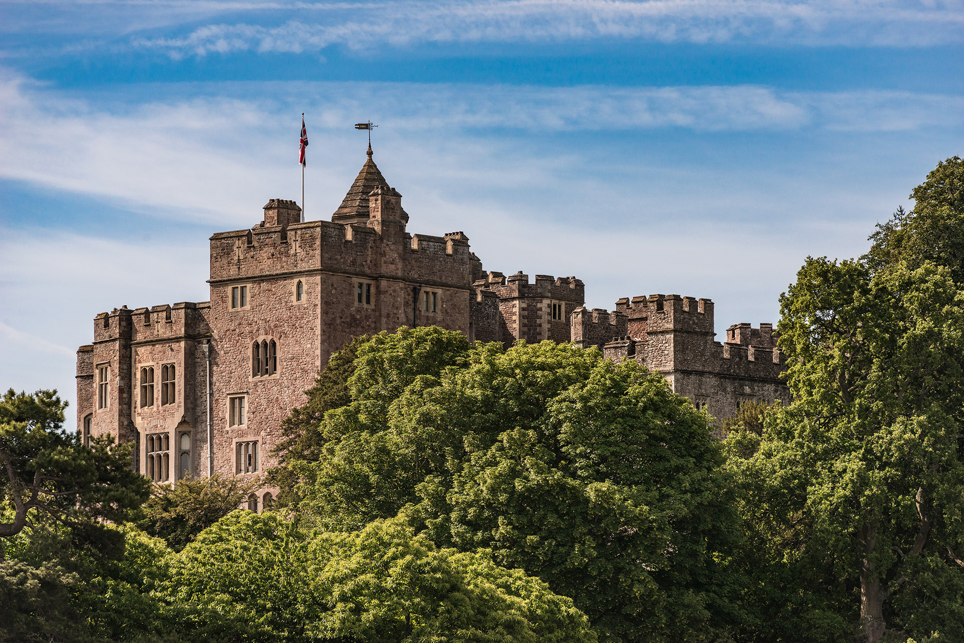 Dunster Castle from Dunster Village