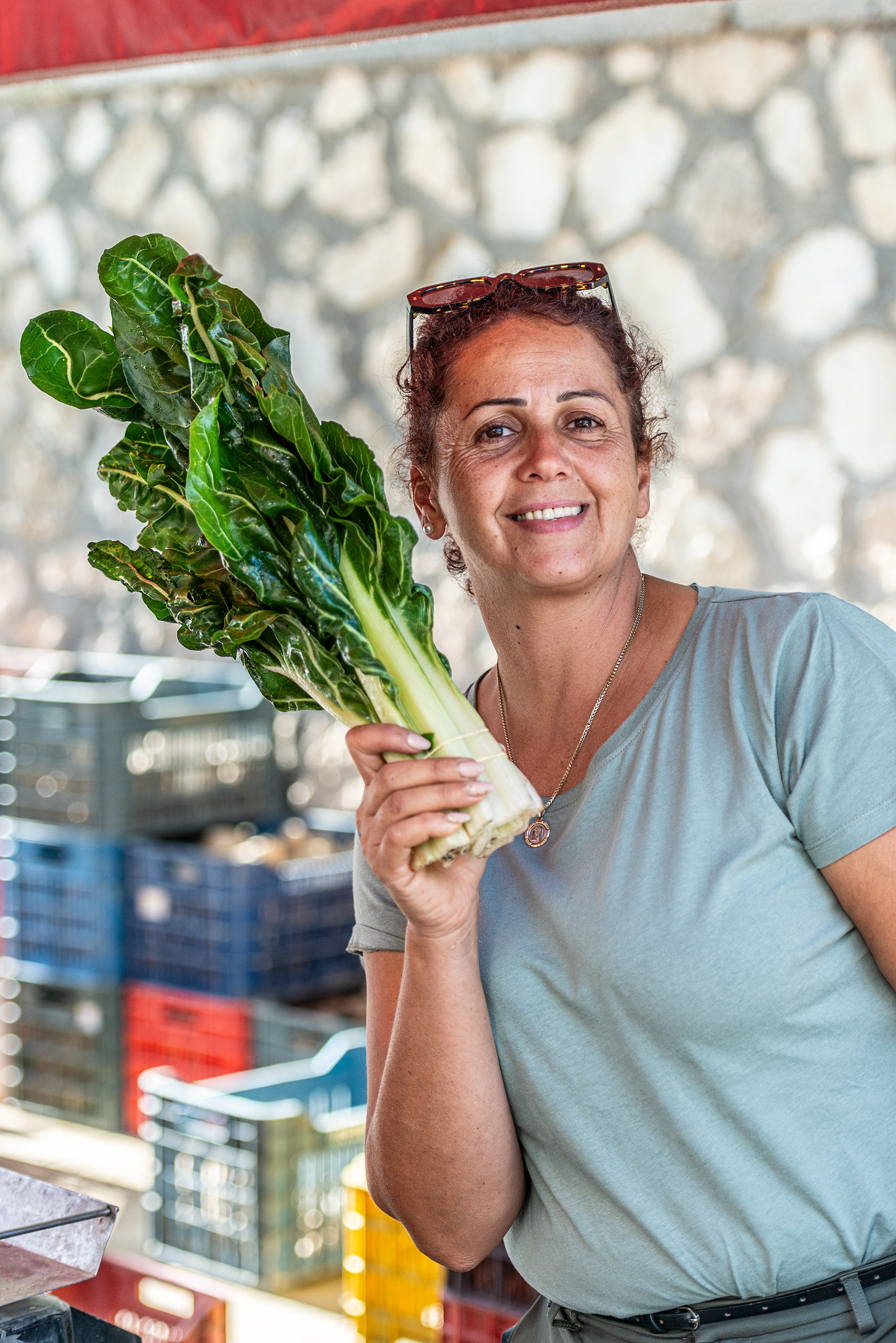 Locally grow chard - Saturday Market - Ierapetra
