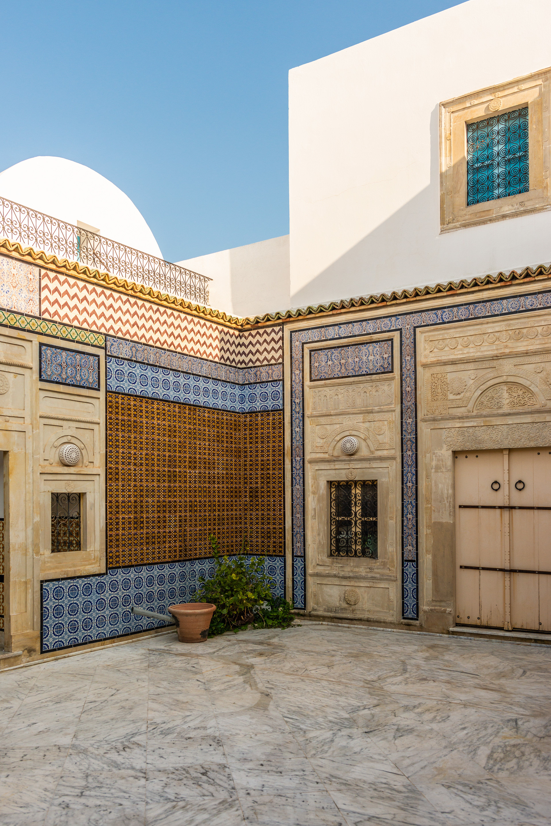 Courtyard at Rafik's home