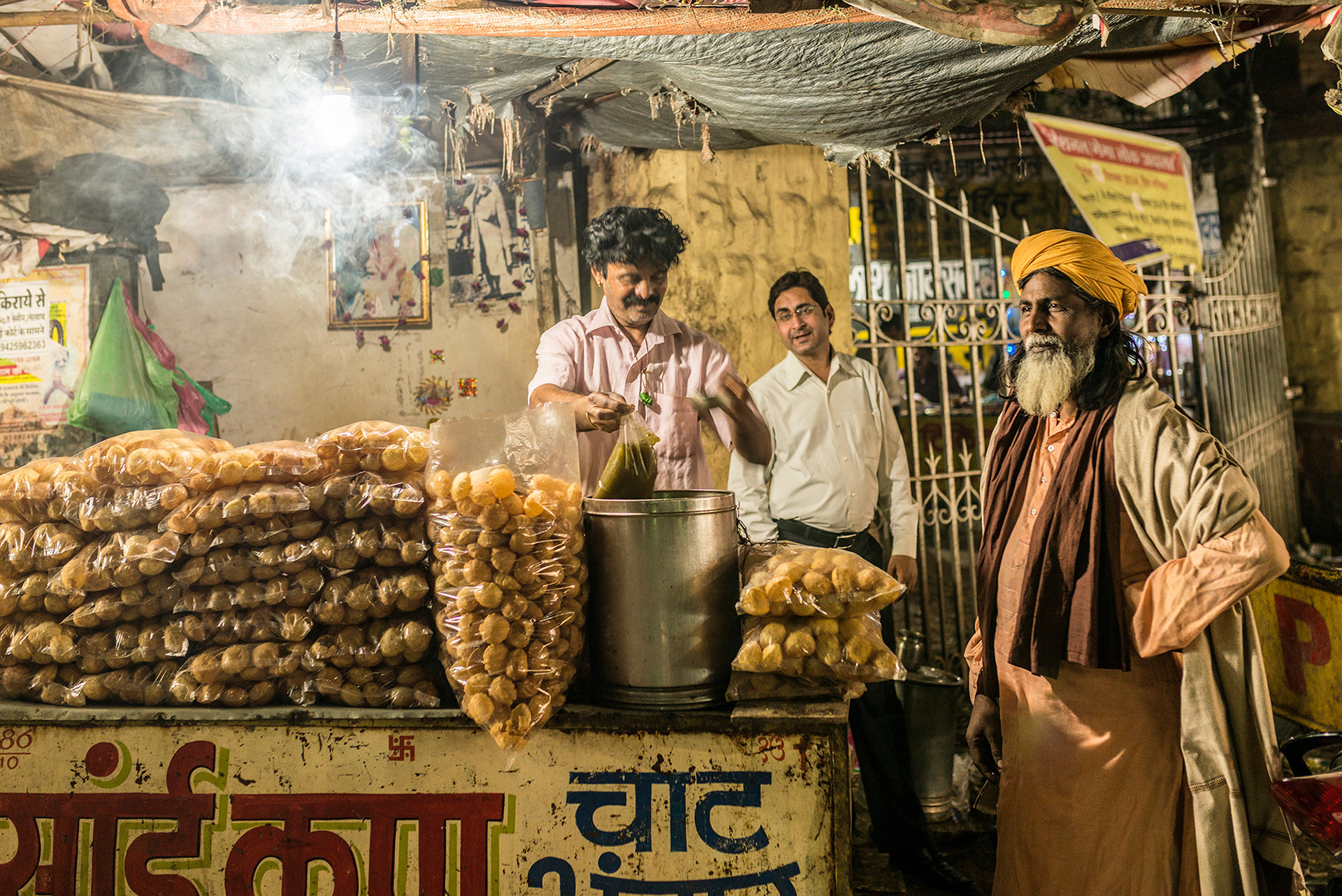 Street Food on Chapan (56), Dukan (Shops), Indore, India