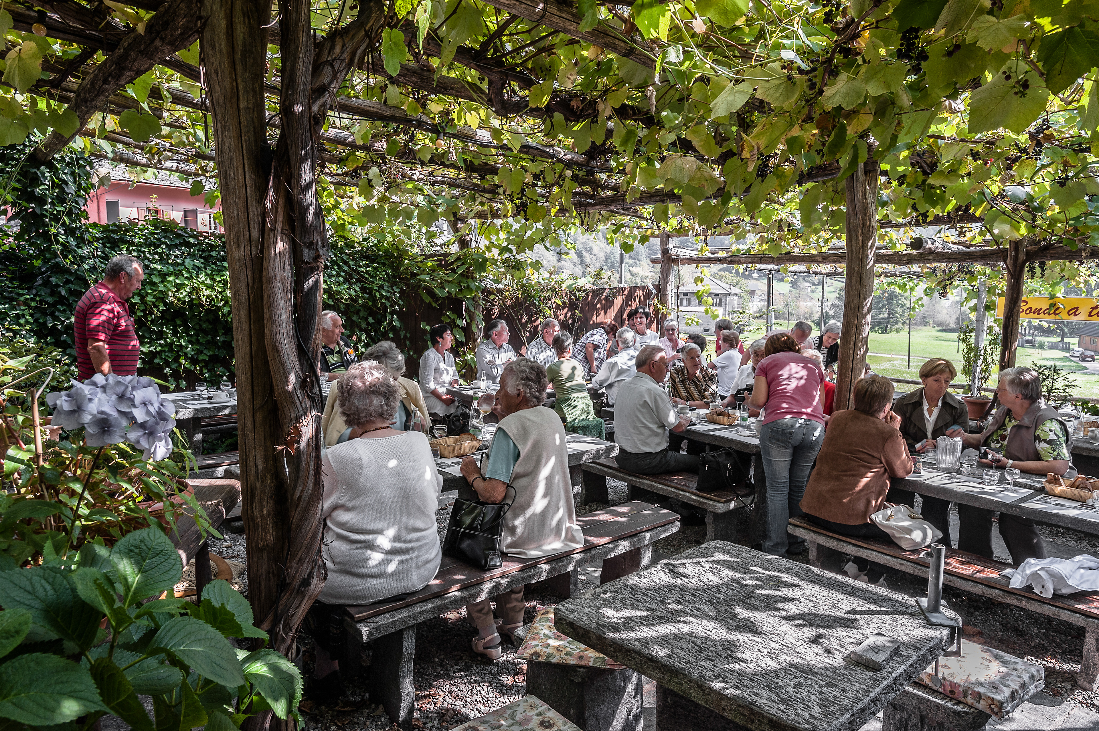 Restaurant Grotto Redorta, Sonogno Village, Verzasca Valley, Ticino