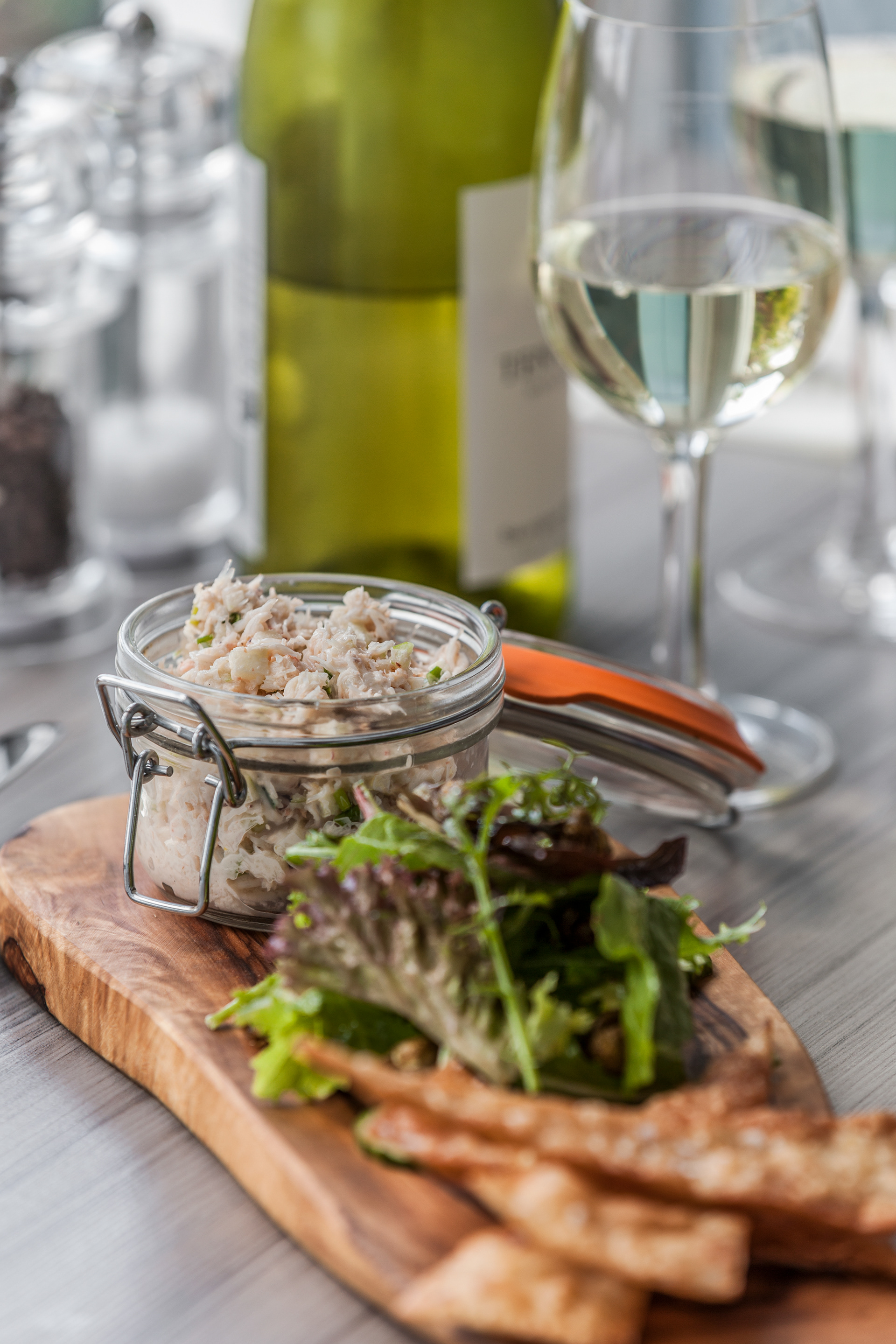 Potted Crab Mayonaise With Crispy Capers & Homemade Tortilla Chips, The Boat House Restaurant, Kenmare River