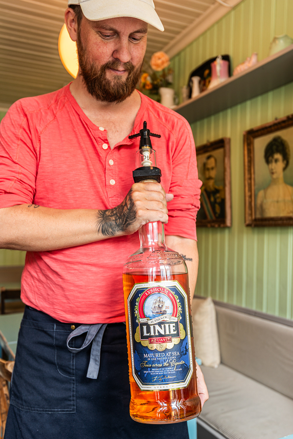 Aquavit Tasting with Anders Wattengård owner at Baklandet SkydsstationTrøndheim Old Town