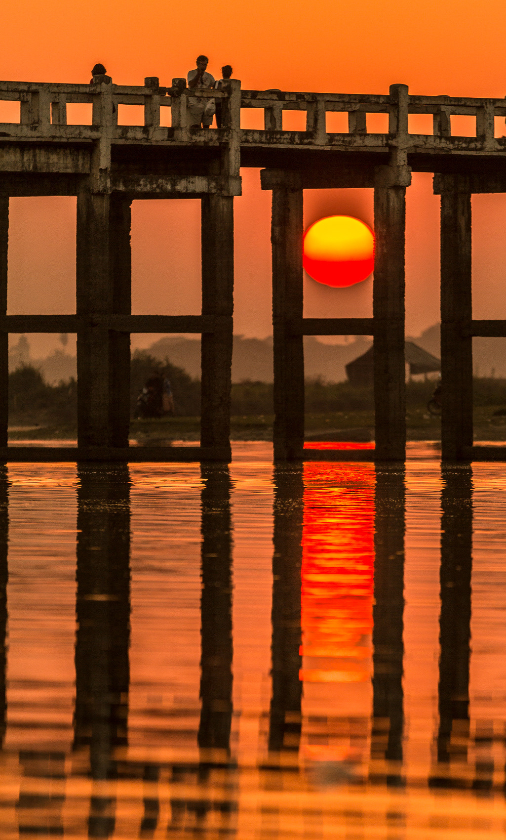 "Sun Like A Bauble...", Kevin Coyne once sang to me in a Dark Dance Hall, I suddenly realised that he wasn't lying but then he never did! U-Bein Bridge - Burma.