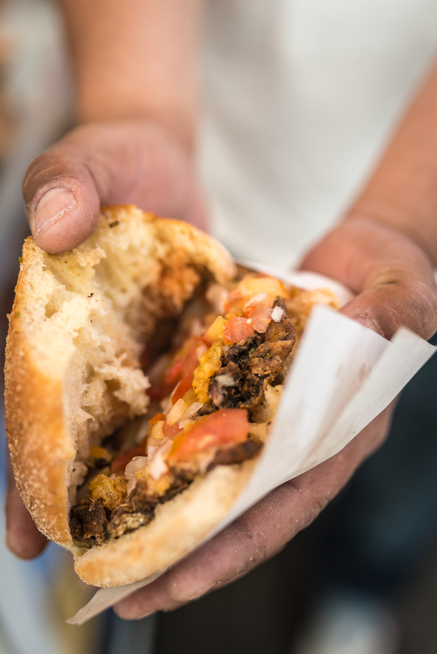 Deliciouse Fish Sandwich or Brochettes are available from vendors in the Udayas Kasbah, Rabat, Morocco