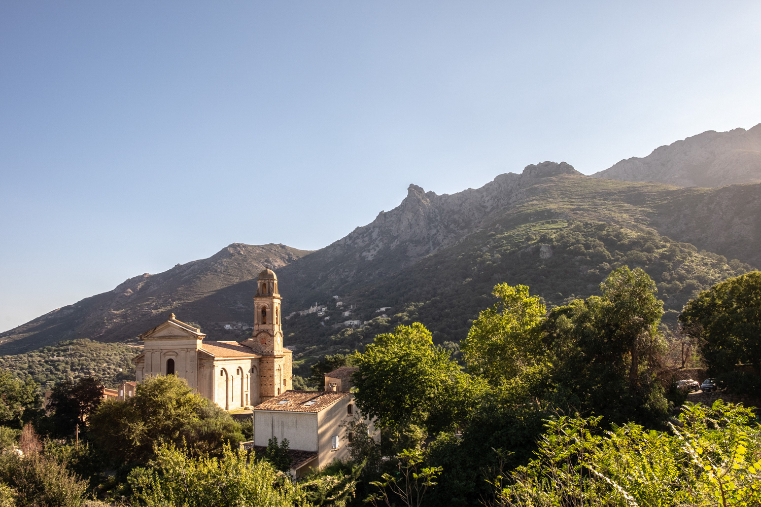 Corsica is home to many stunning villages and churches like this Church near Ville-di-Paras