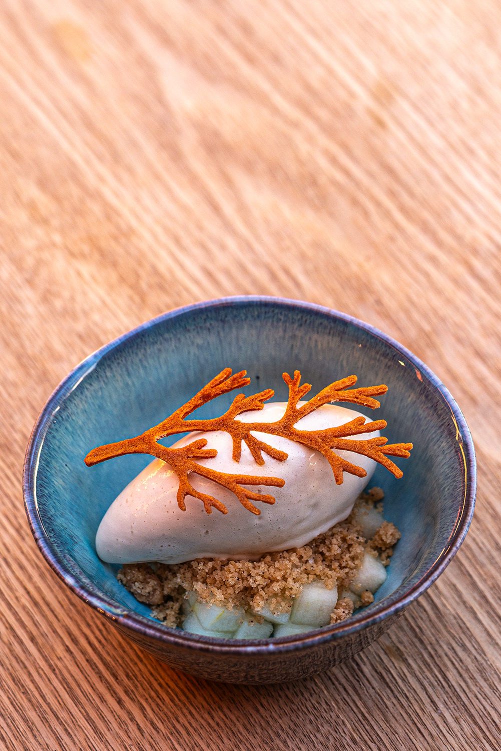 Apple Crumble - Gourmet Restaurant Experience - Cultural Farm Bjerkem - Trøndelag
