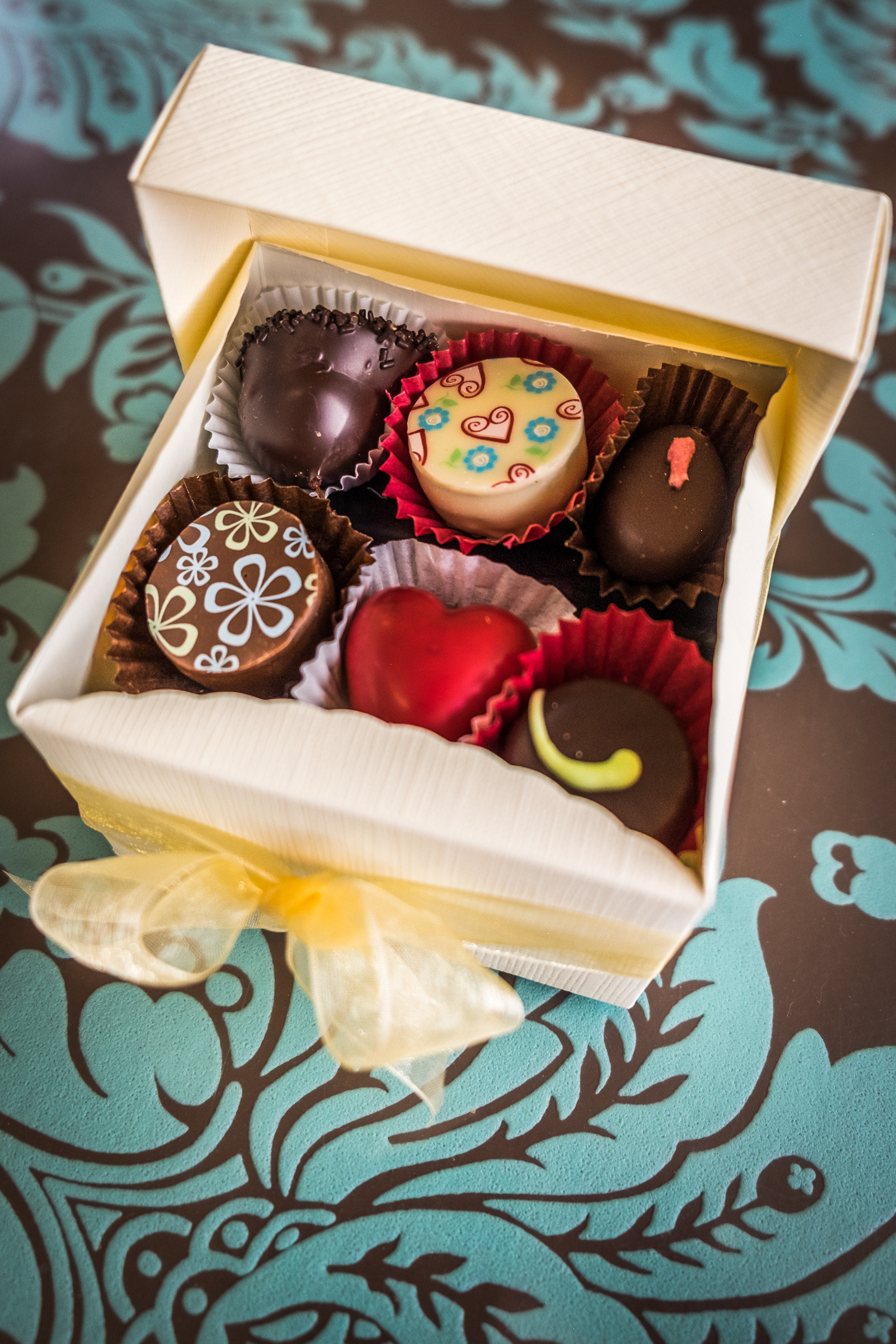 A selection of chocolates at the Chocolate Deli, Hythe, Kent
