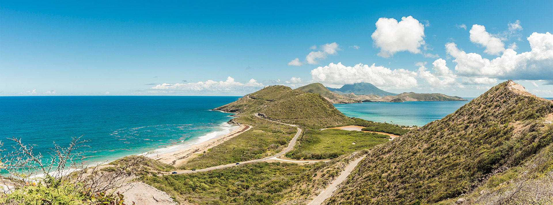 Peninsular views, looking across from St Kitts towards Nevis