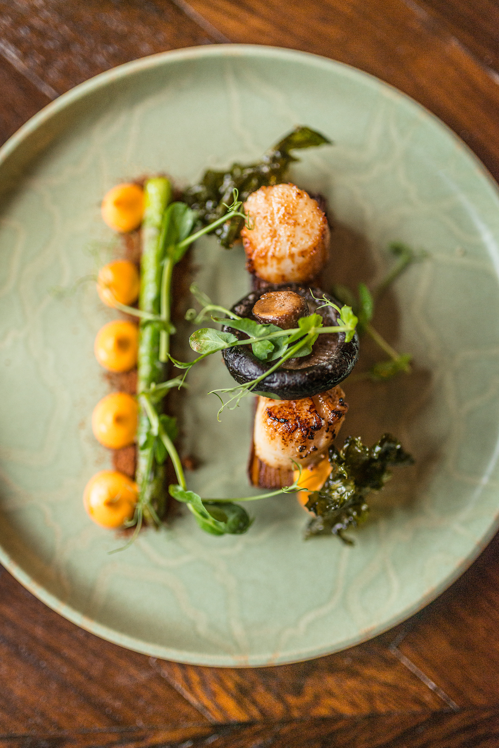 Pan-fried local Scallops-The Plough Inn- Hillsborough