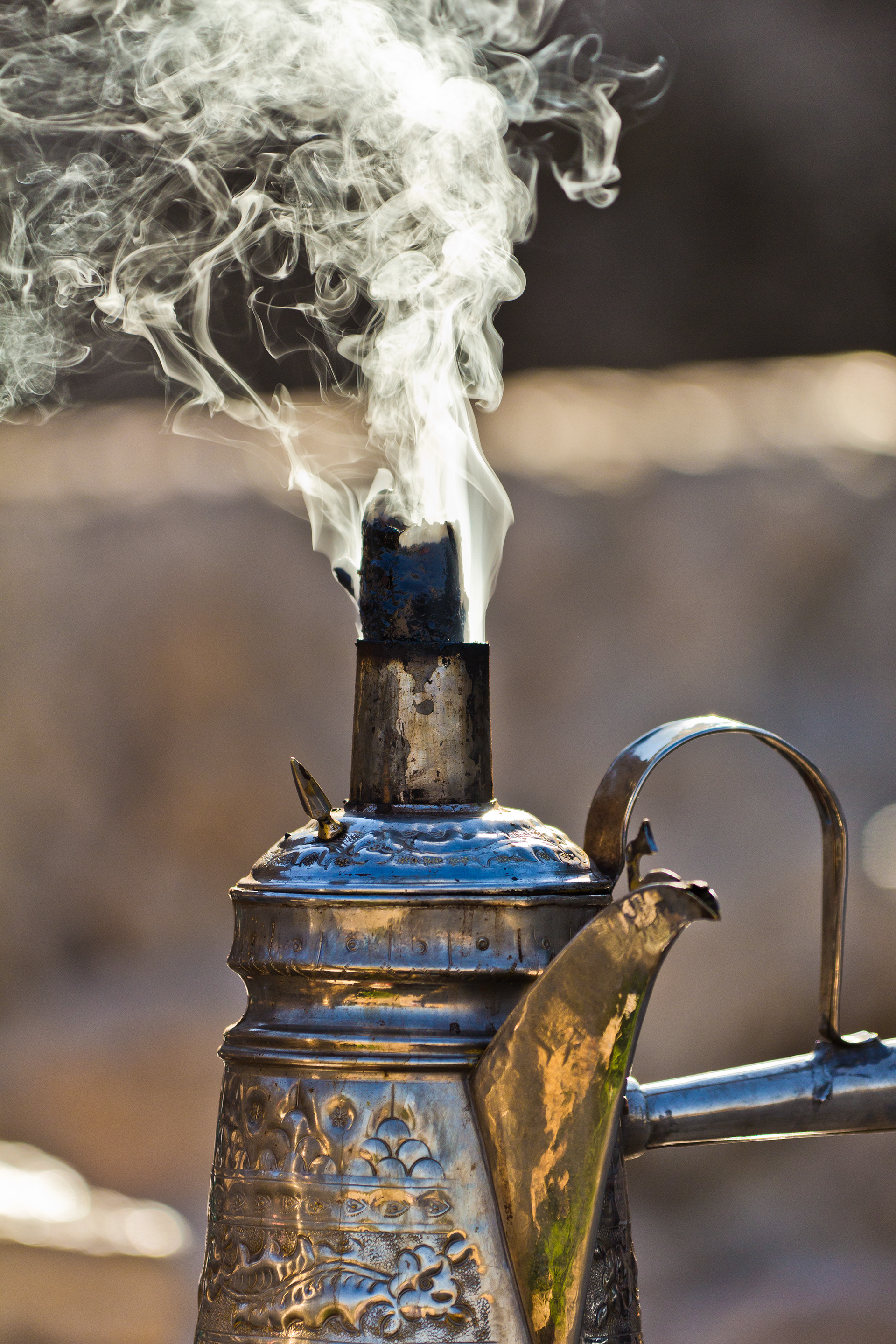 Bedouin Coffee for sale at Ajlun Castle, Jordan