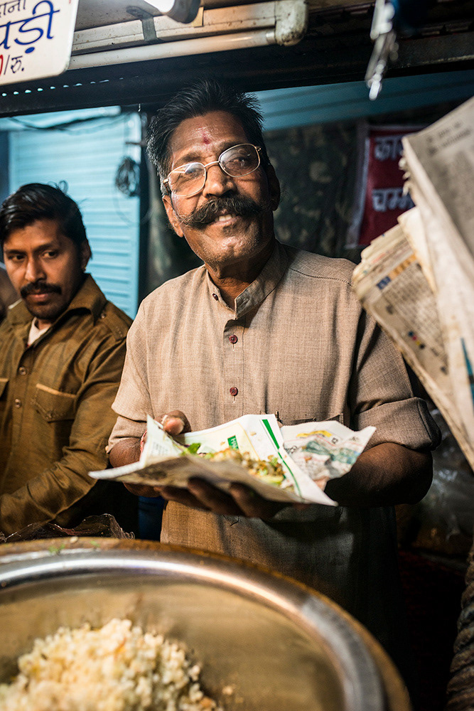 Something of an Indore favourite Sabudana Khichdi (Sago Chaat Snack), Sarafa Area, Indore