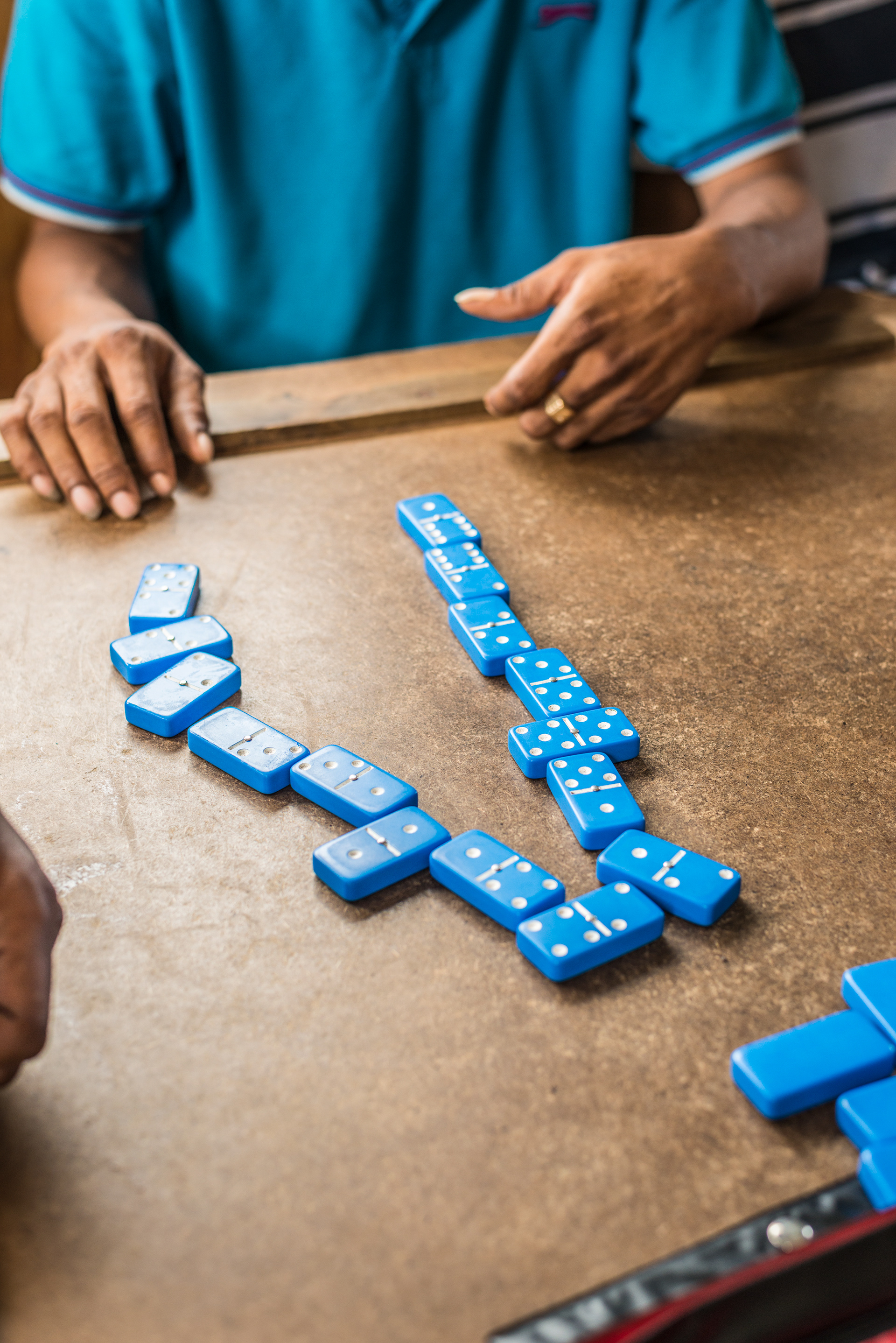 Dominoes at a beach bar, Gros Islet, St Lucia