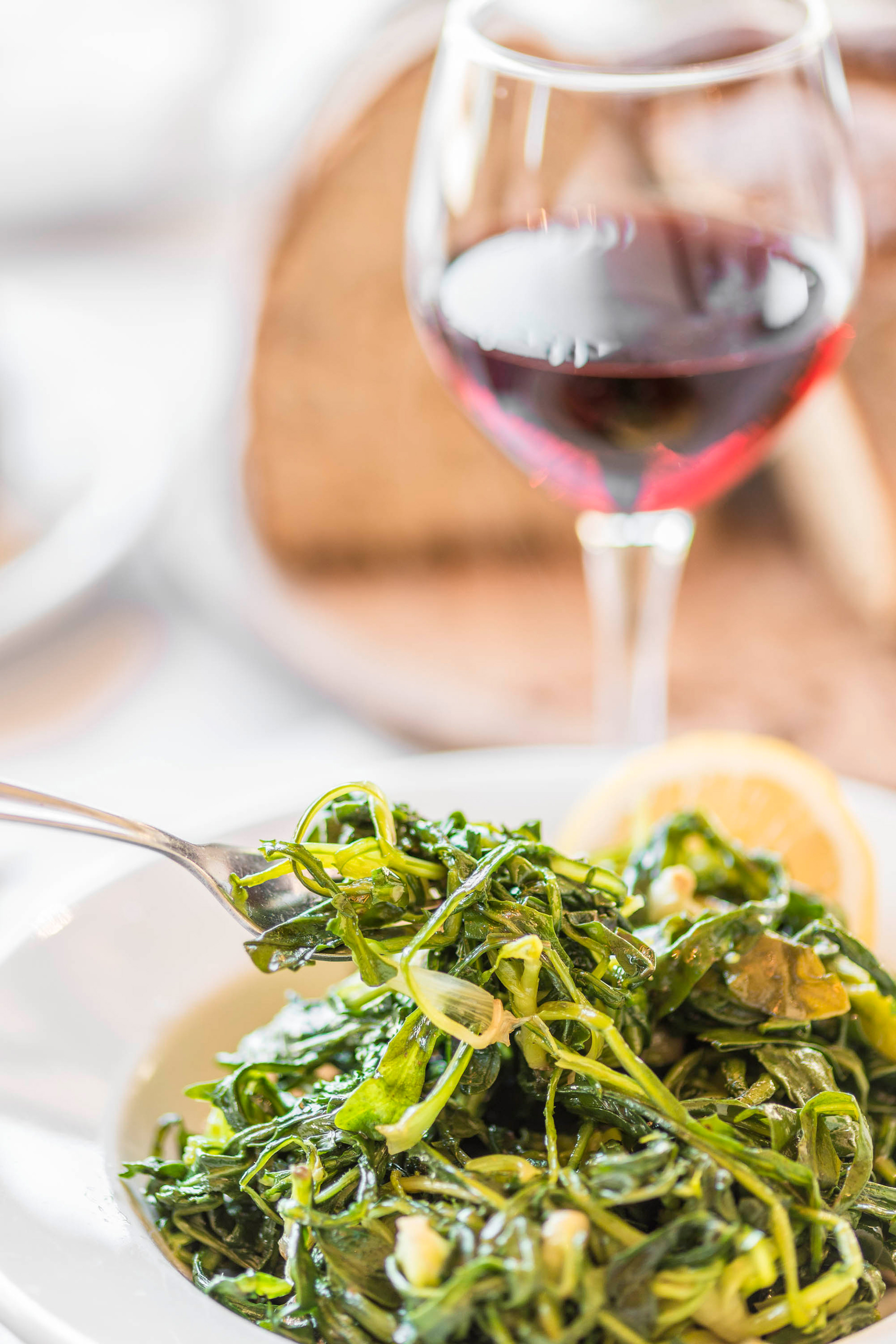 Wild Green Salad at Chrisostomos Restaurant, Chania, Crete