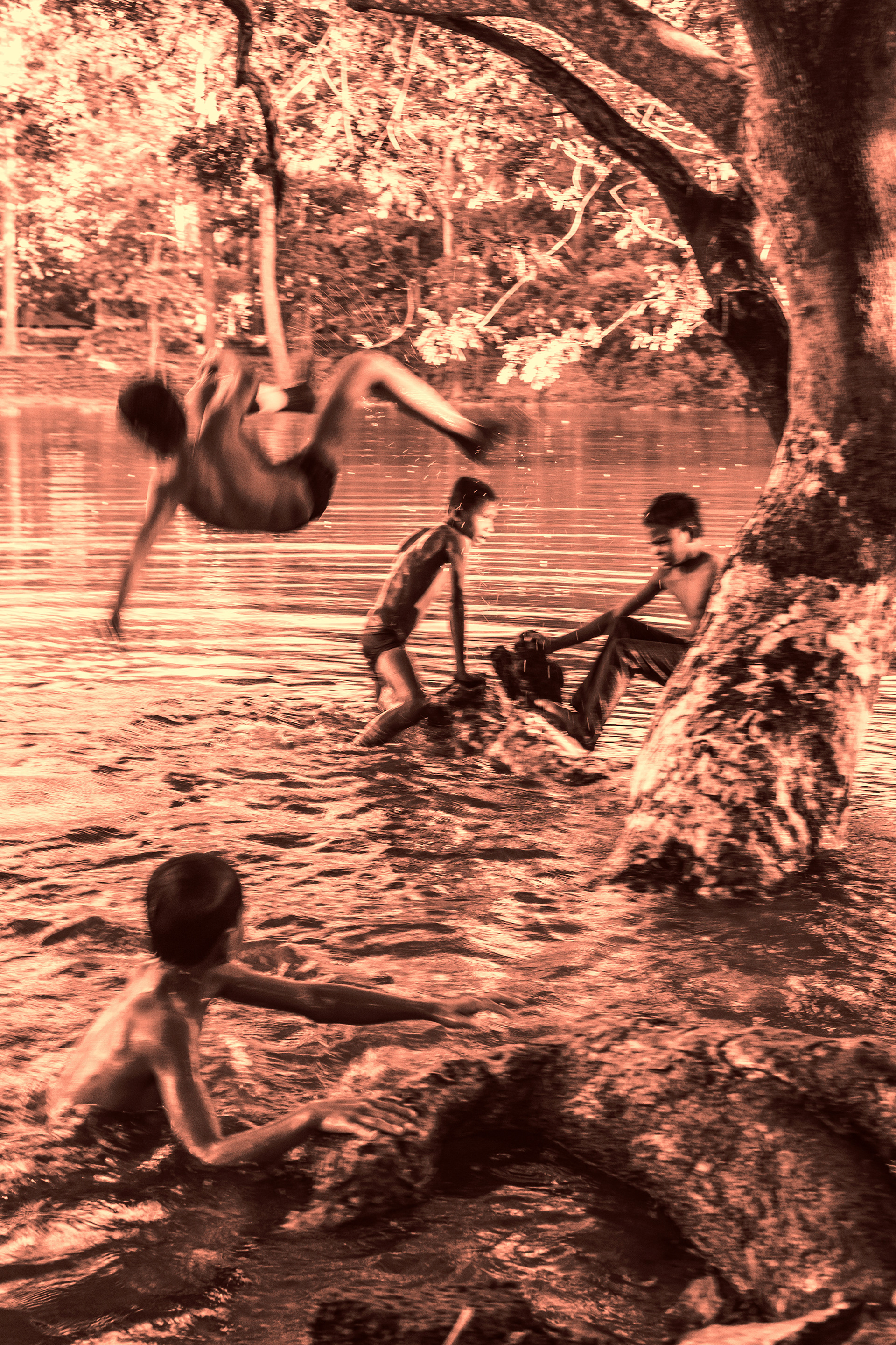 Swimmers - Bakong - Cambodia
