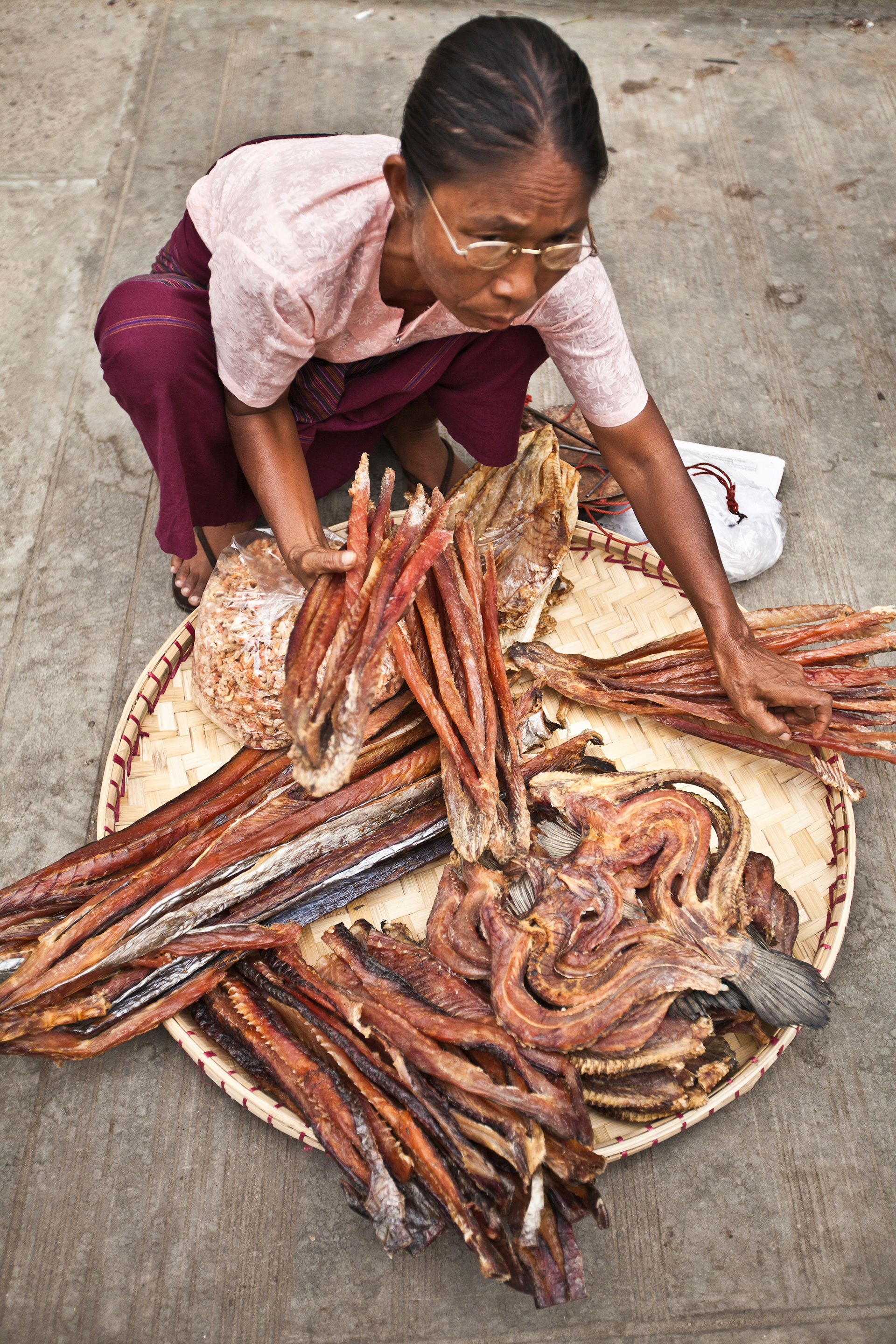 Dried Fish Seller, Yangon