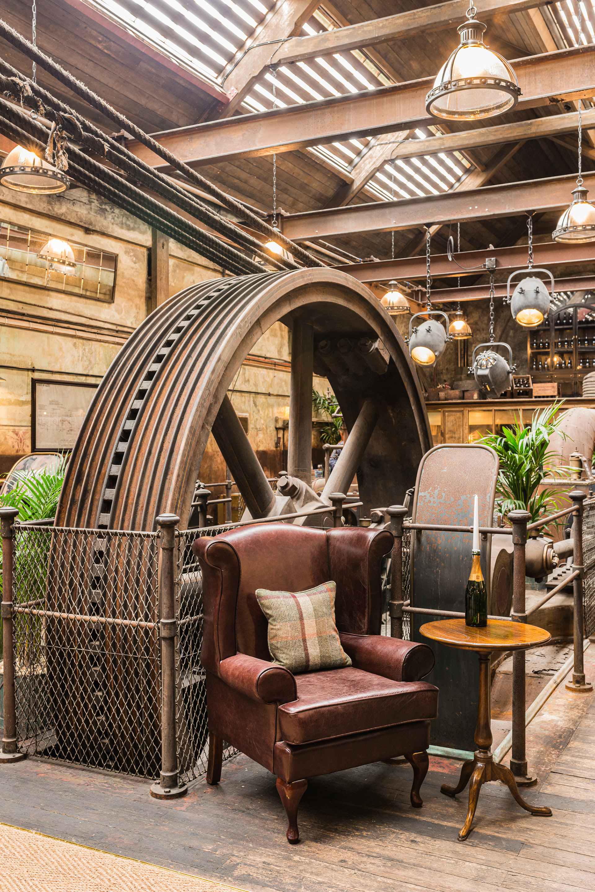 Interior, Holmes Mill, Bowland Brewery, Clitheroe, Lancashire.