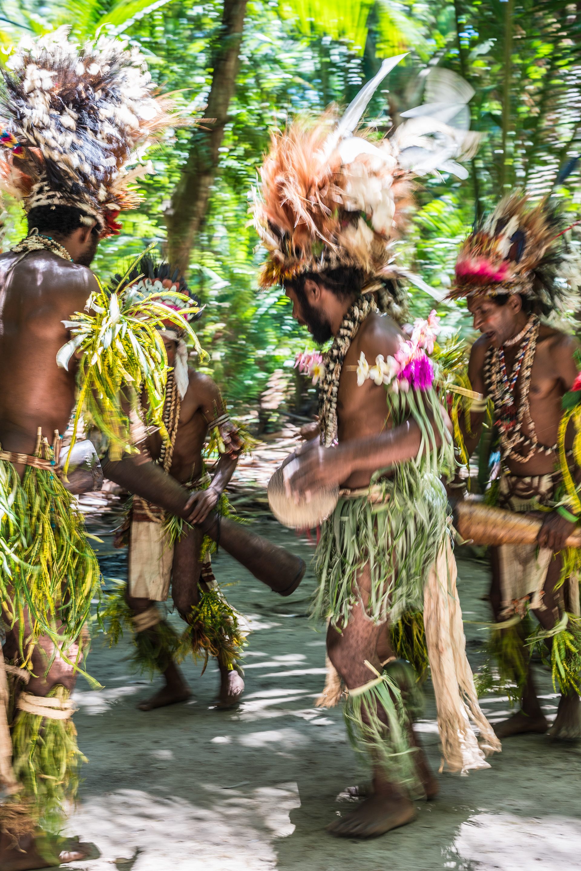 Mens Singsing or Welcome Dance, Tufi Village