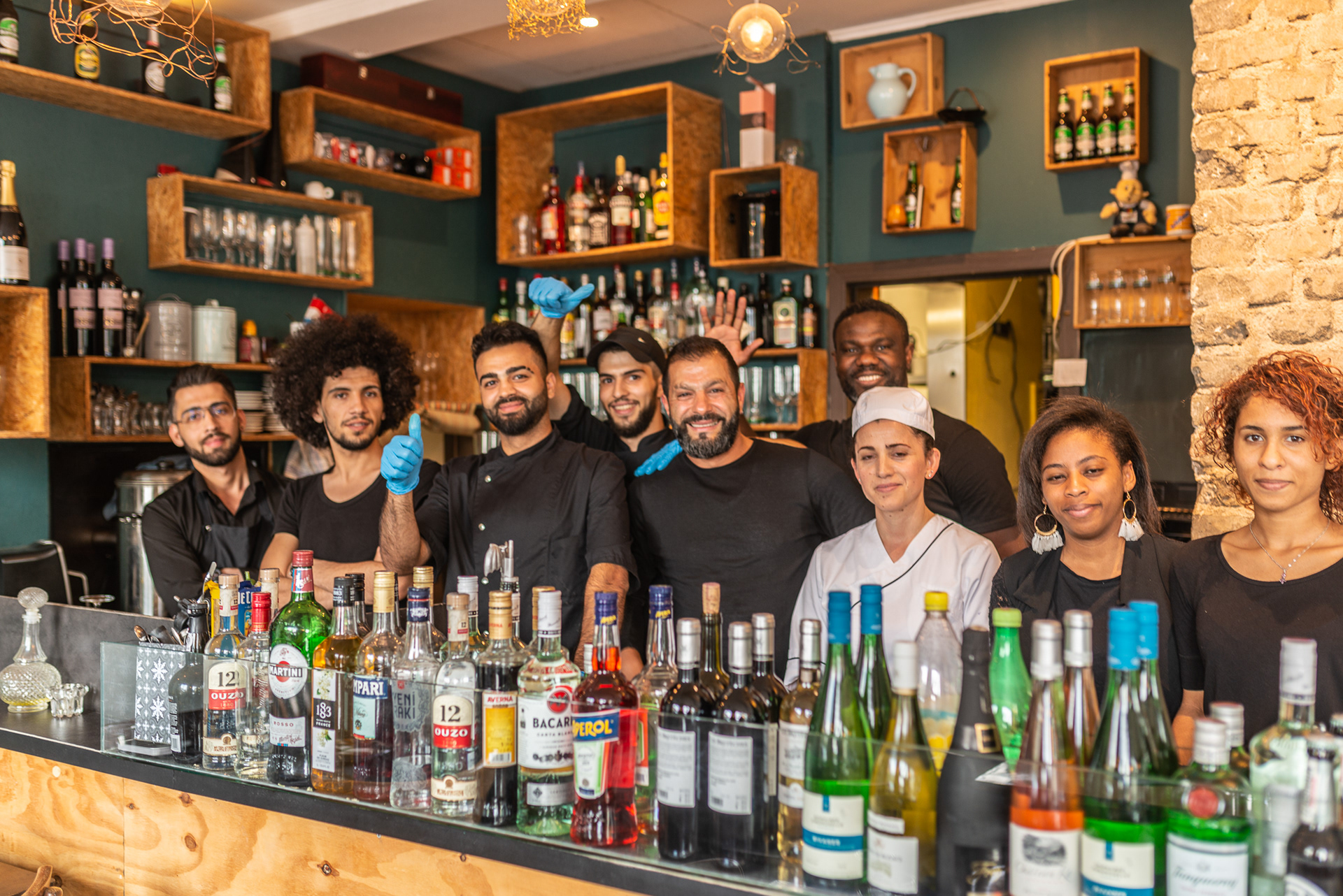 Chef Chadi & Staff - Restaurant Chiche! (Chadi's Falafel Pop-Up) - City Of Luxembourg