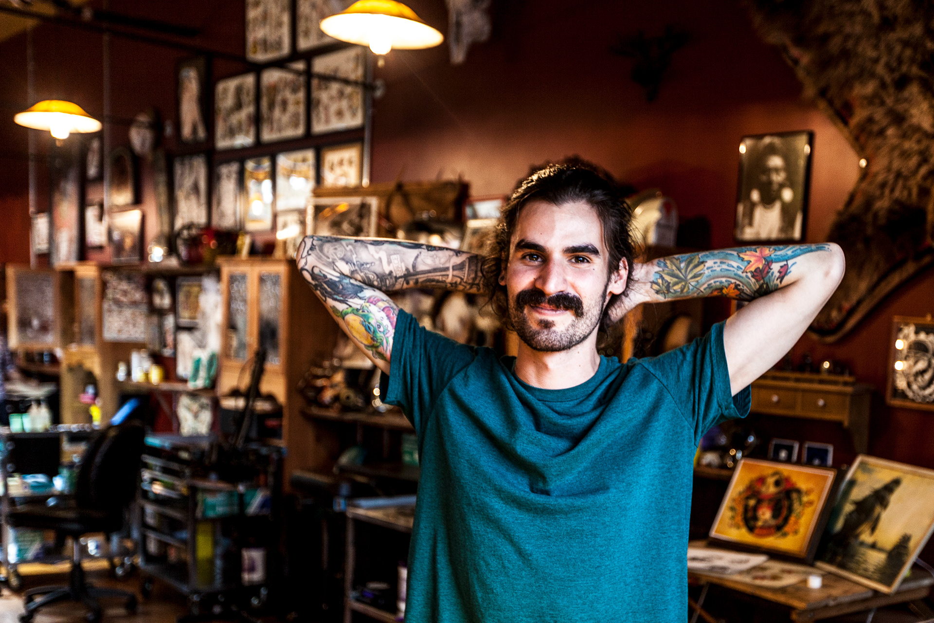 Grizzly Tattoo, In Portland you might feel weird if you don't have any tats, Portland