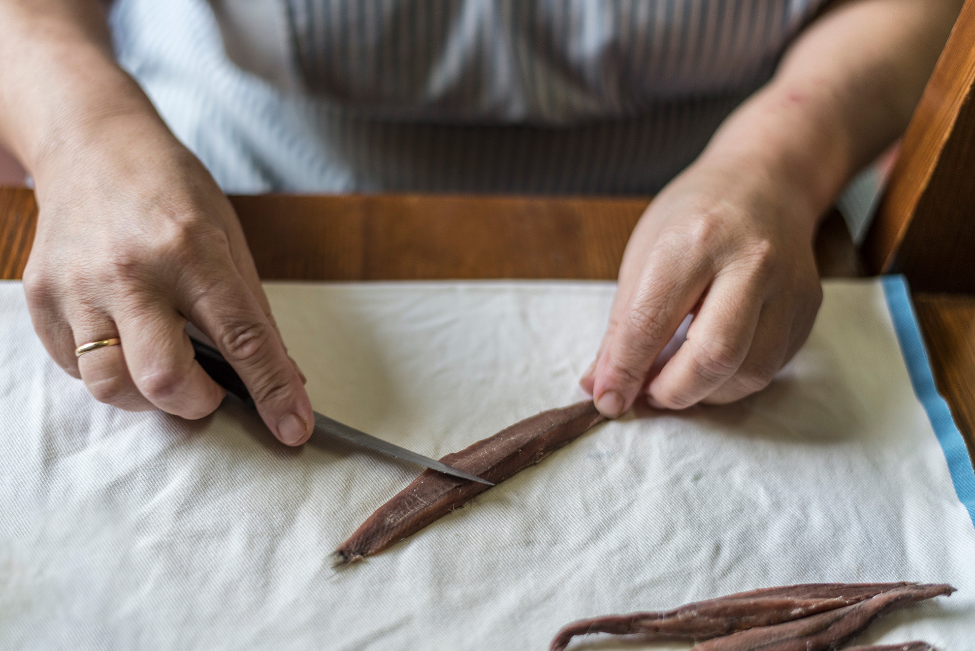 Anchovy production at Santona, Conservas Emila