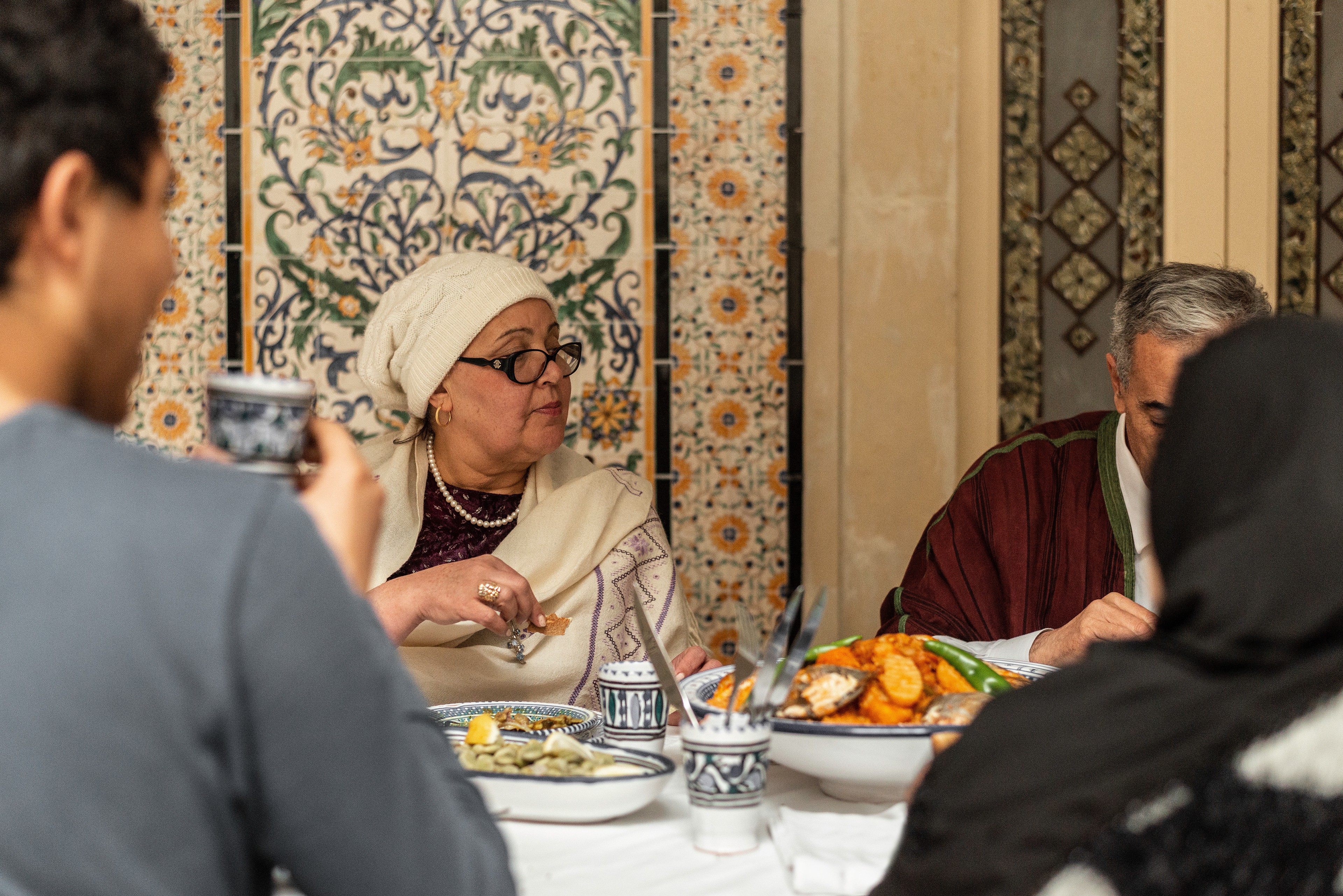 Shumaisa and family at the table