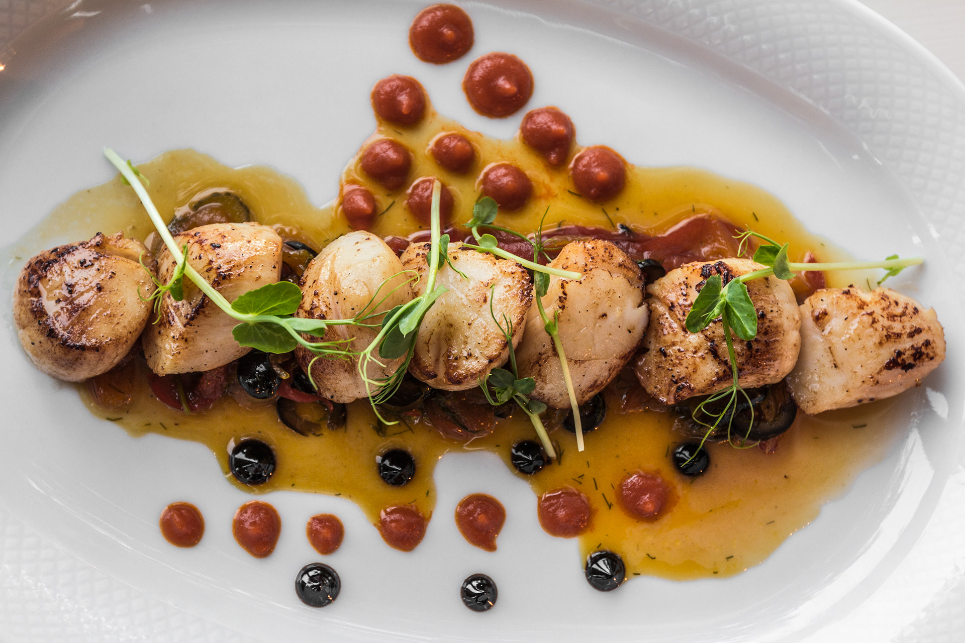 Pan Fried Scallops, Carrig House Restaurant and Hotel