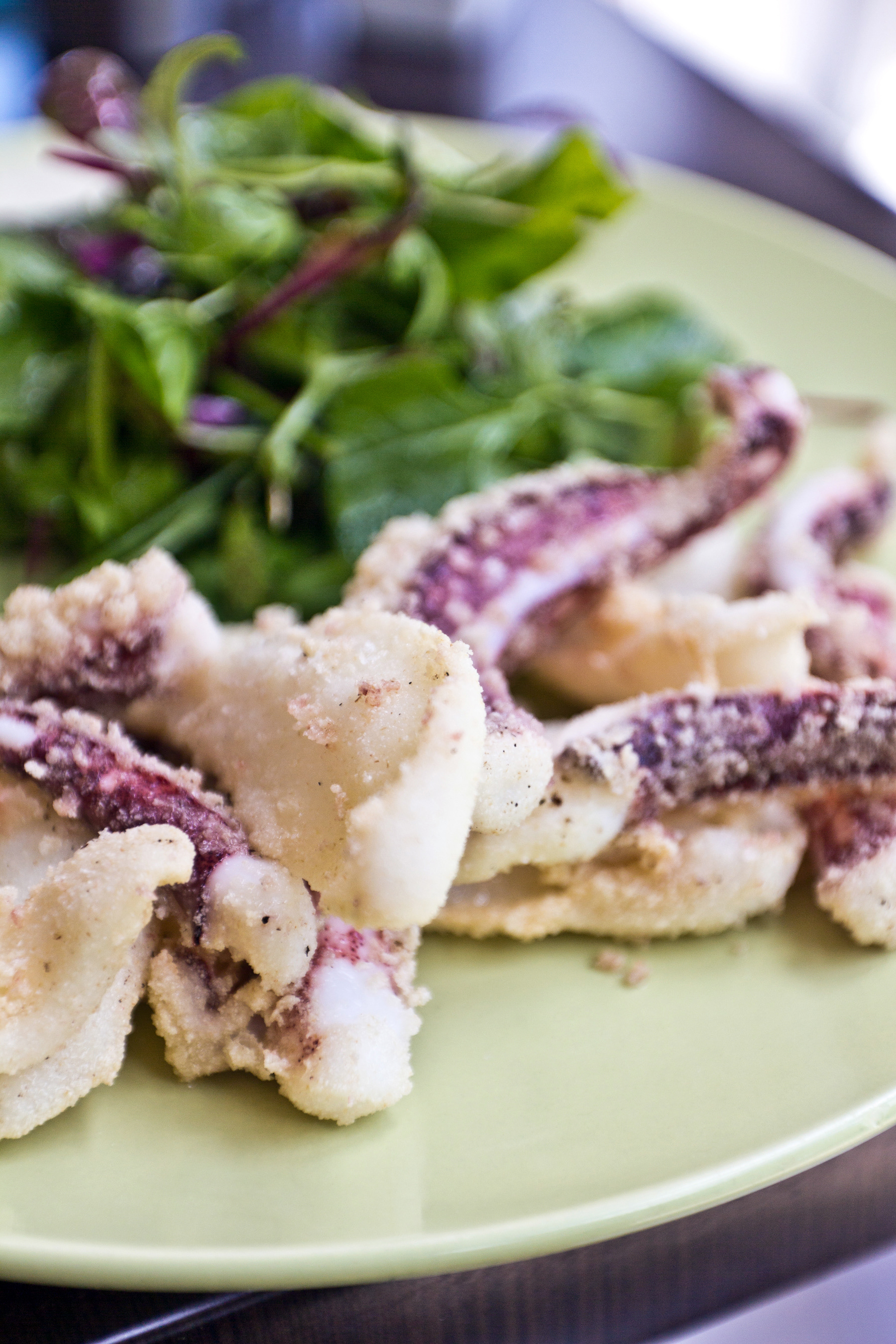 Deep Fried Squid with semolina coating - Emu Point Cafe - Albany