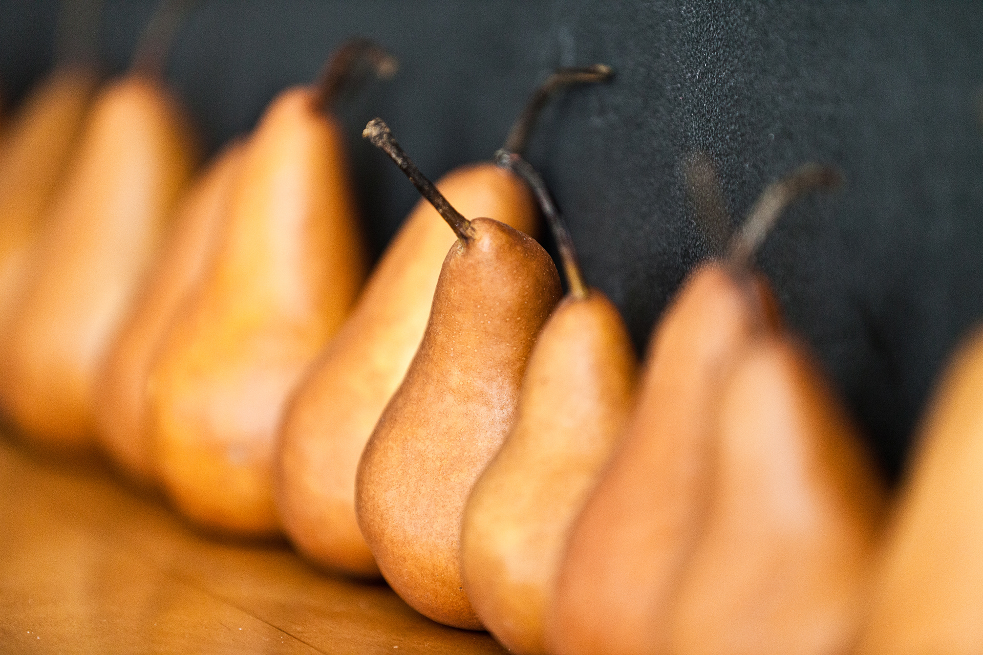 Goldrush pears, Foragers Restaurant, Pemberton