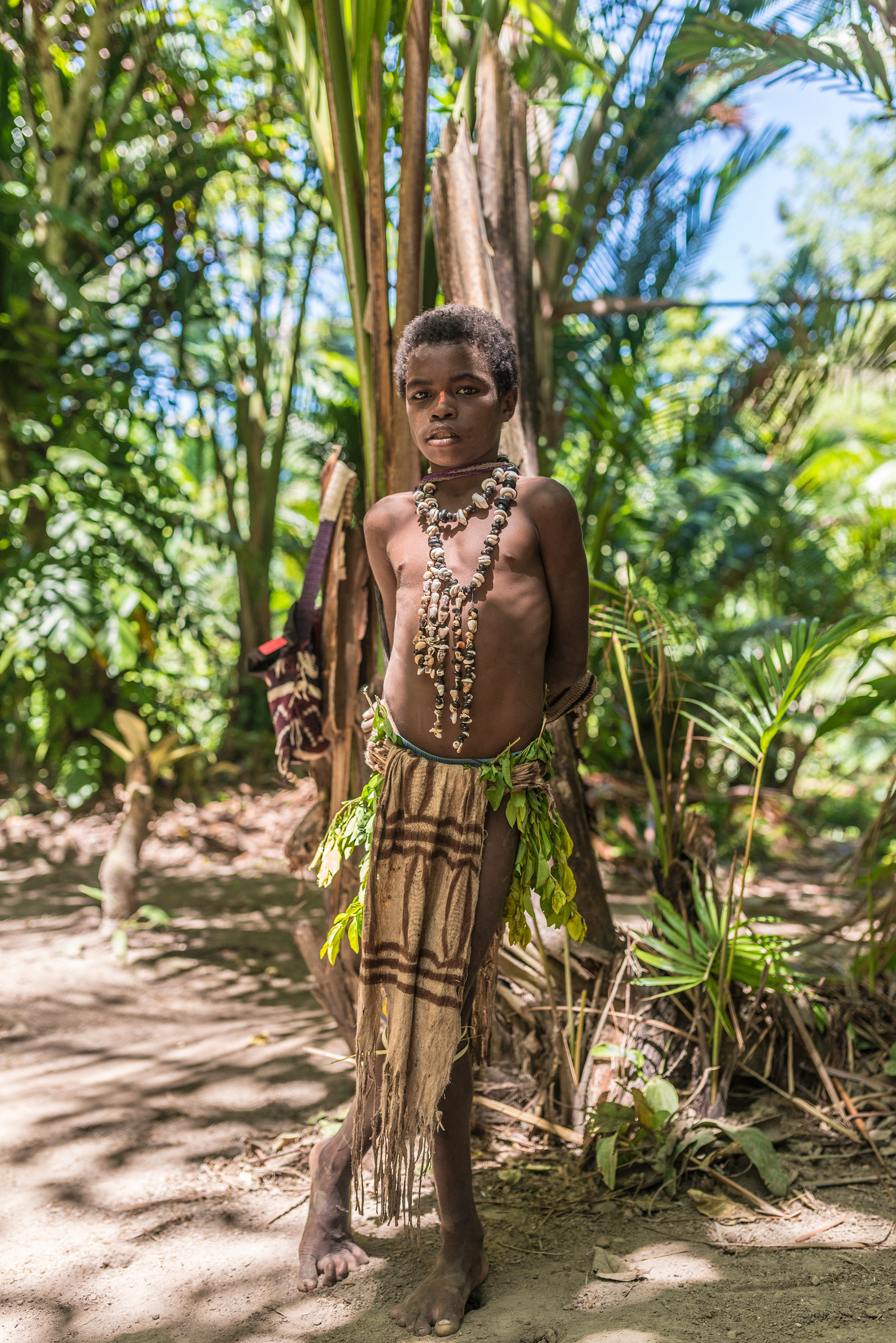 Village Boy in Trad Dress, Tufi Village