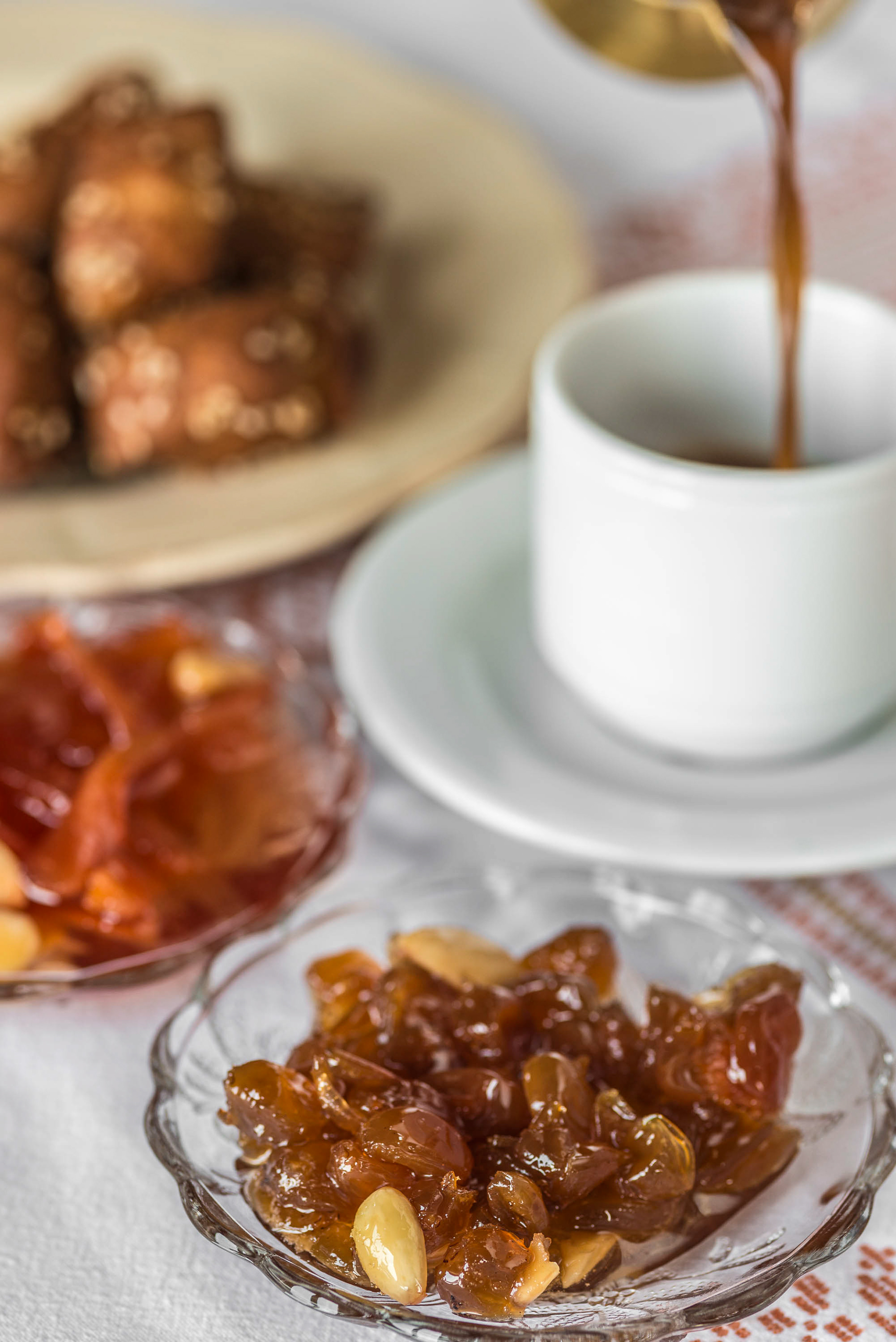 Creten Finger Sweets & coffee at Kapetaniana village, Crete