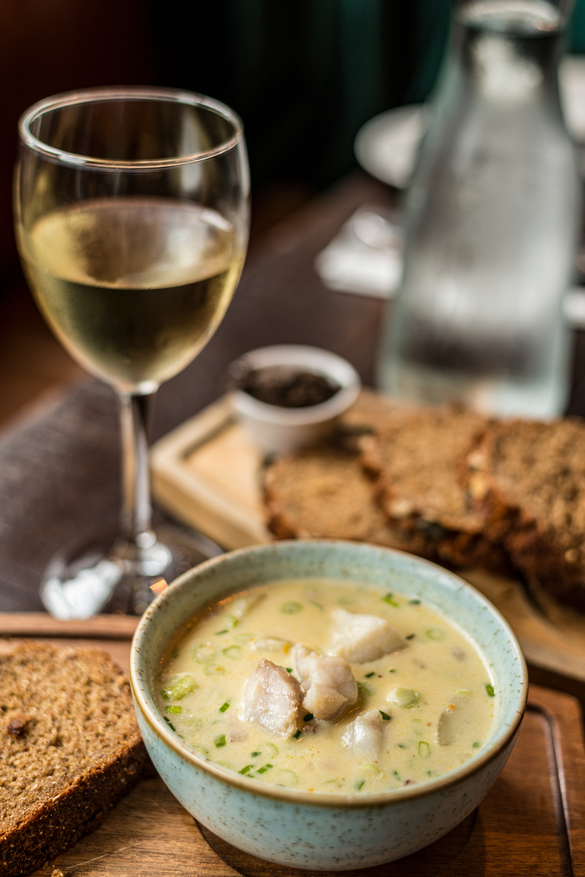 Smoked Haddock Chowder at The Parsons Nose