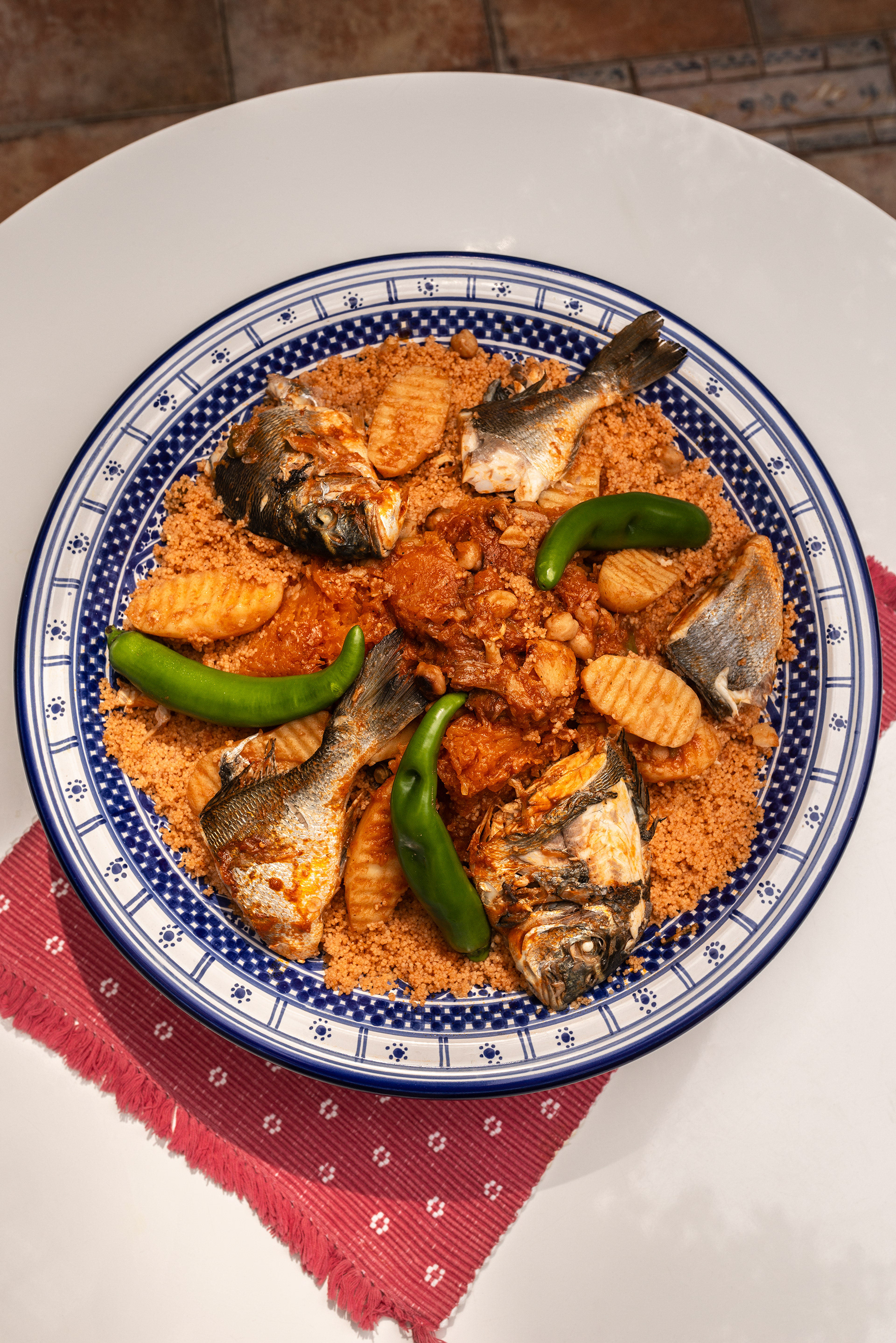 Tunisian couscous with fish