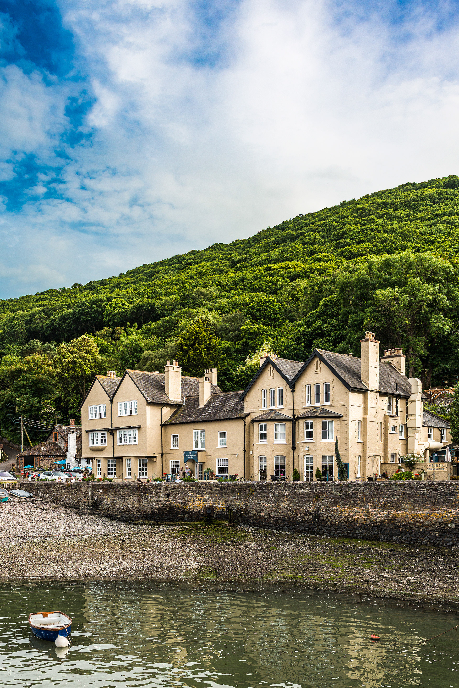 Porlock Weir Hotel from the harbour