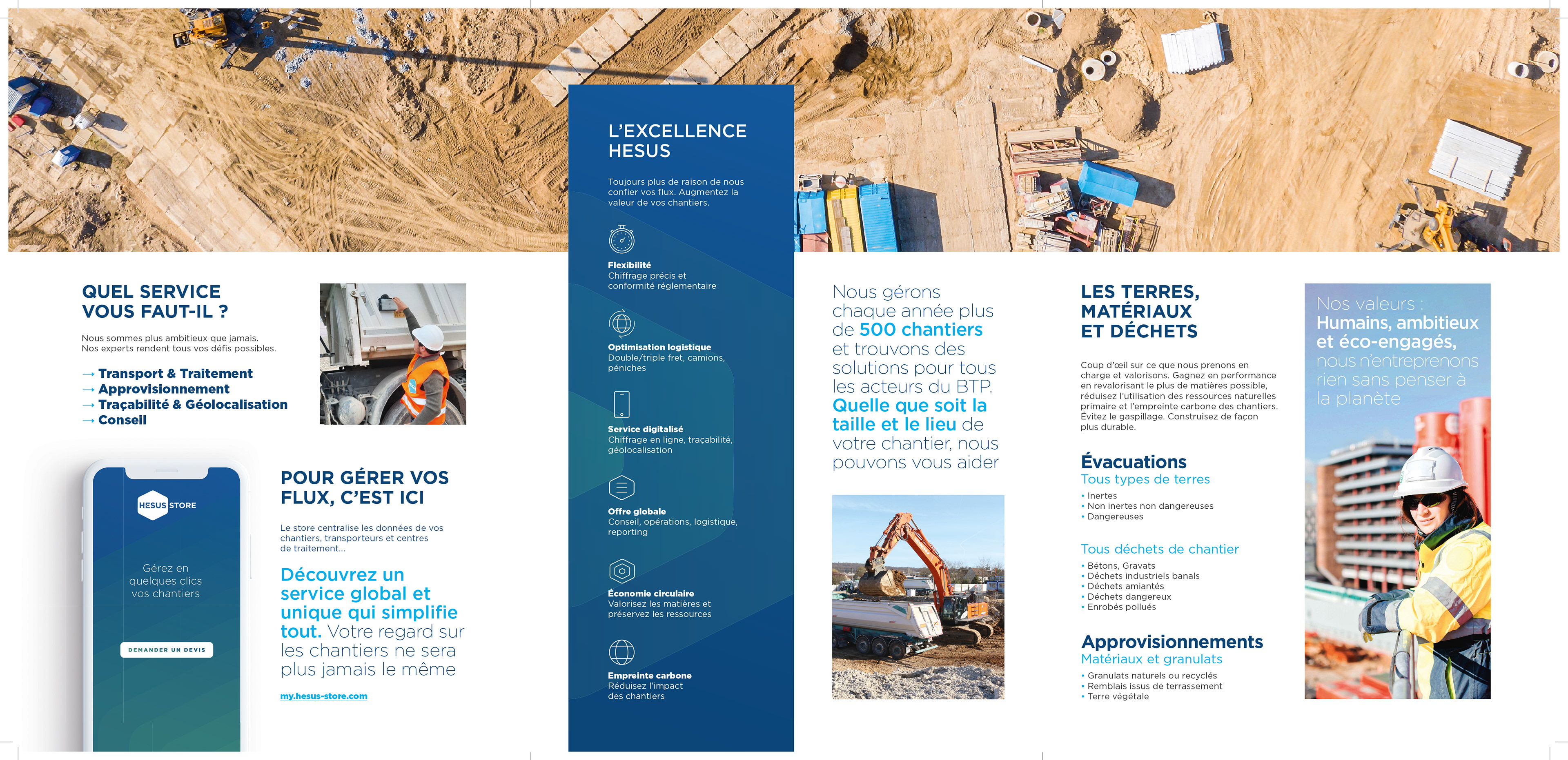 Création graphique de la plaquette HESUS