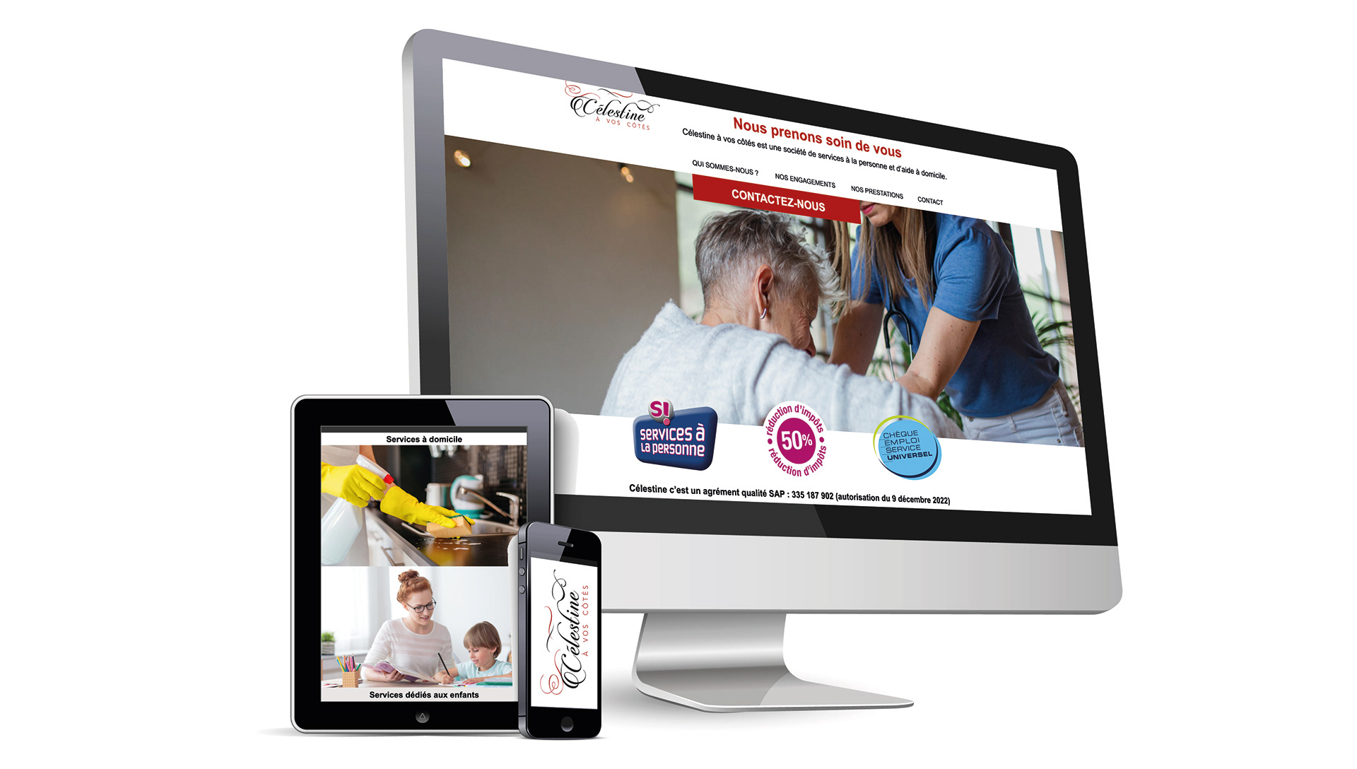 Site WEB : Célestine à vos côtés