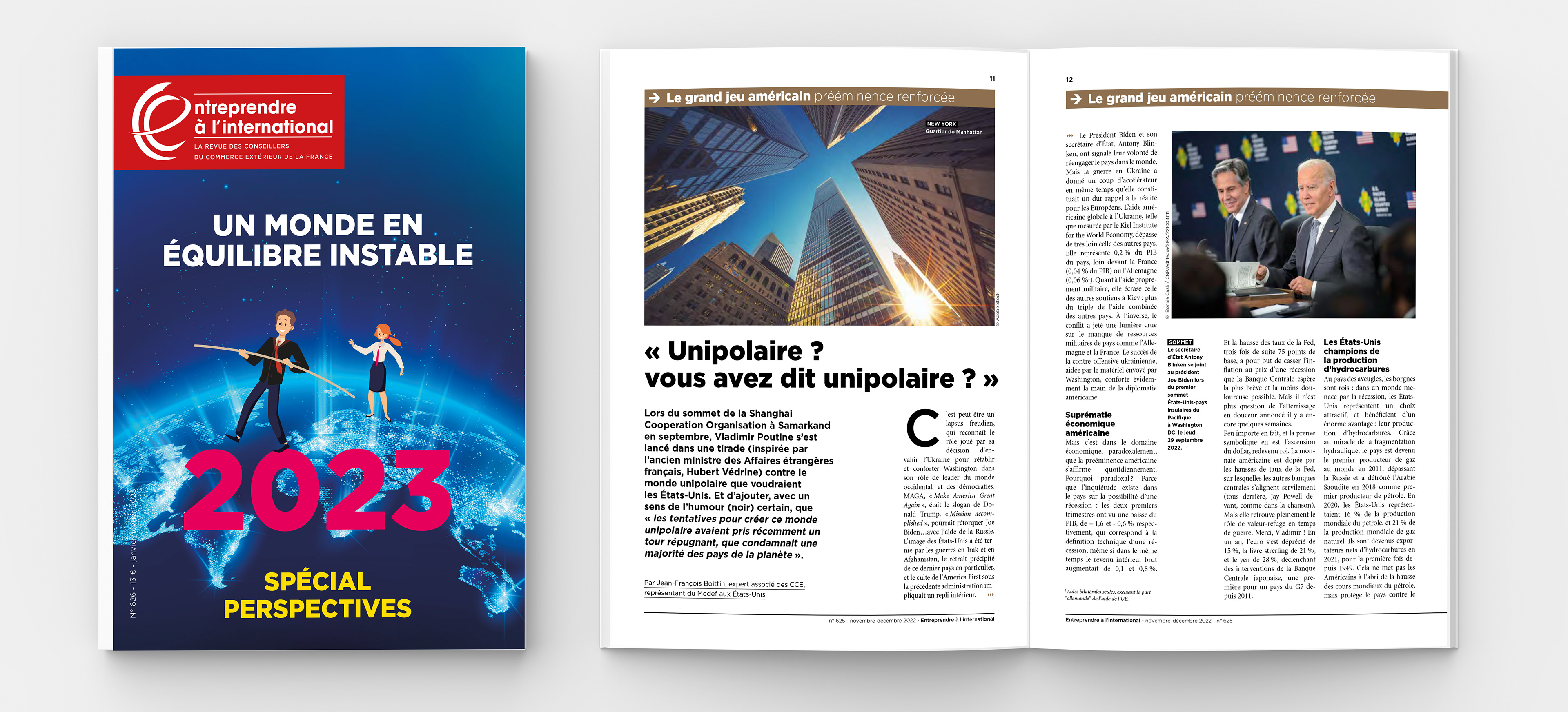 Mise en page du magazine des CCE