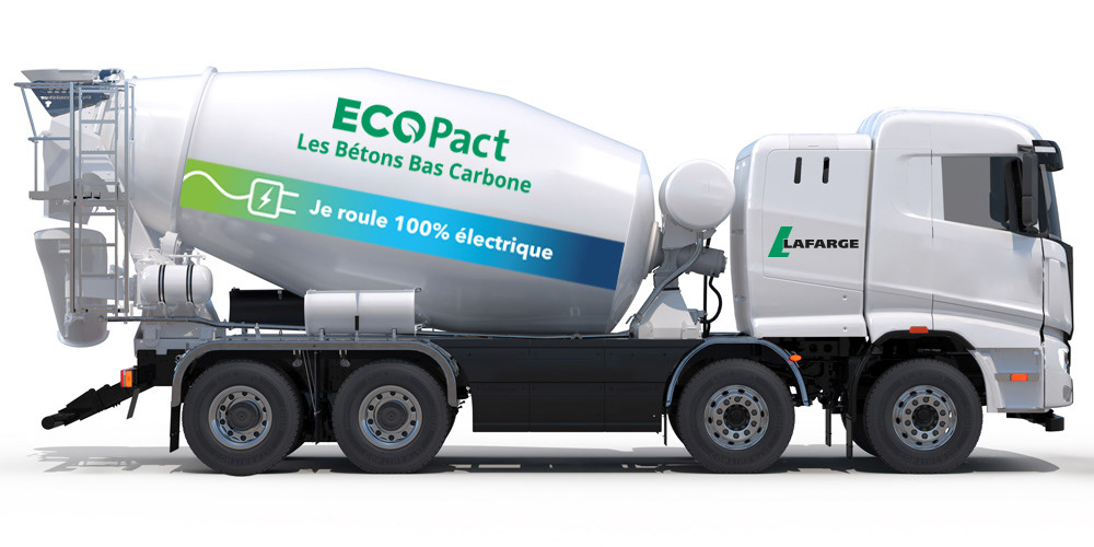 Graphisme camion tpoupie Lafarge ECOPact