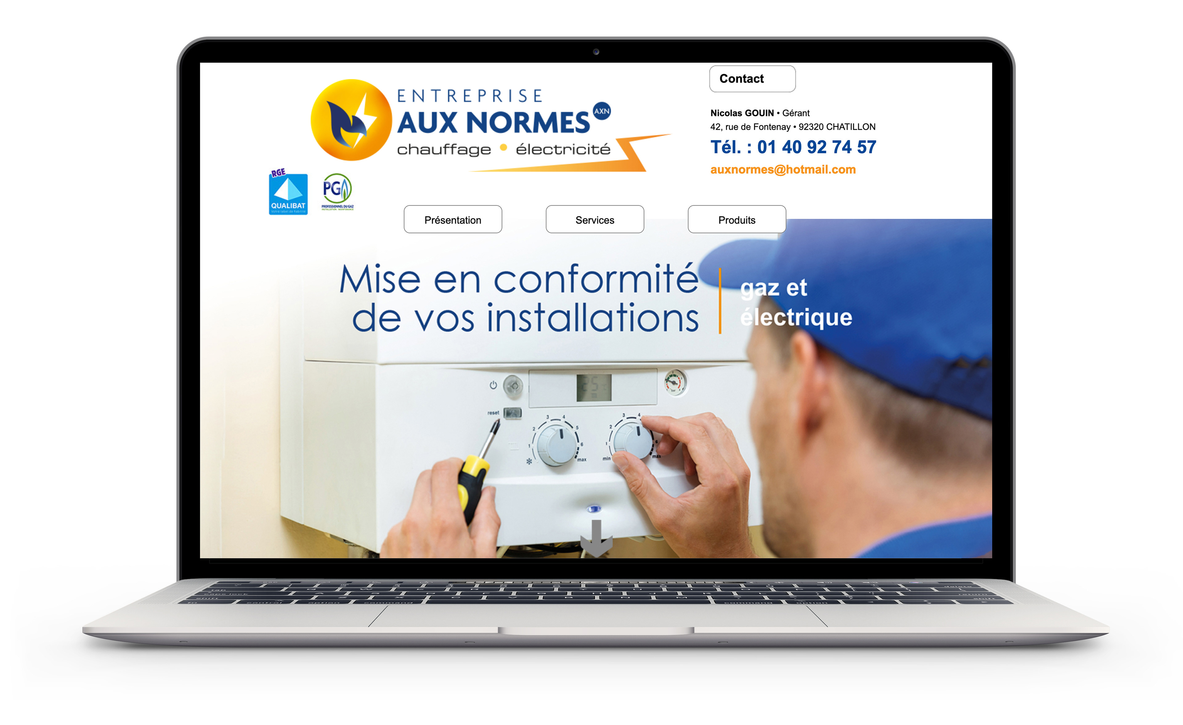 Site WEB : Aux Normes Chatillon