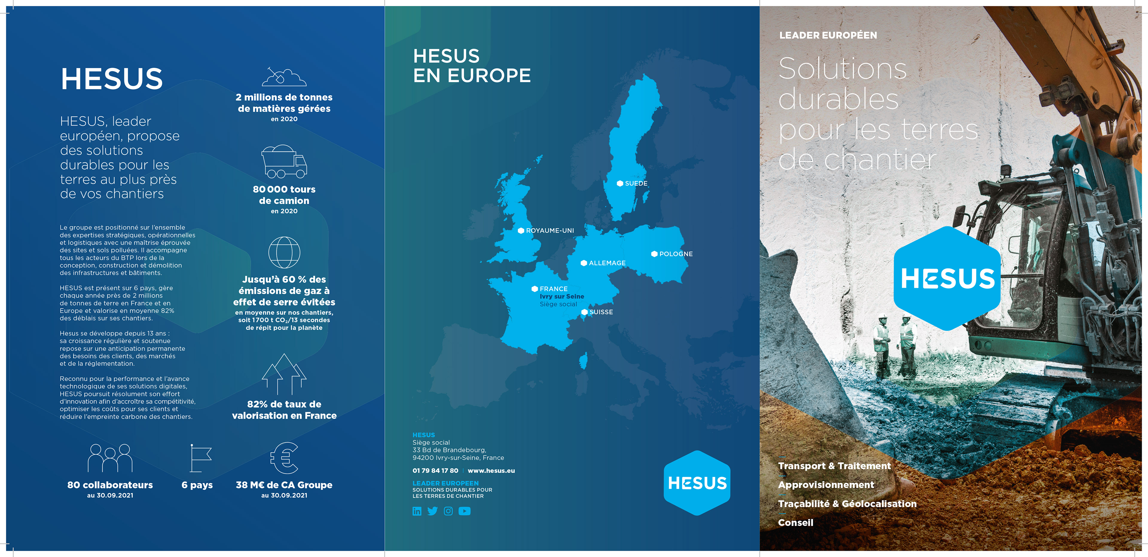 Création graphique de la plaquette HESUS