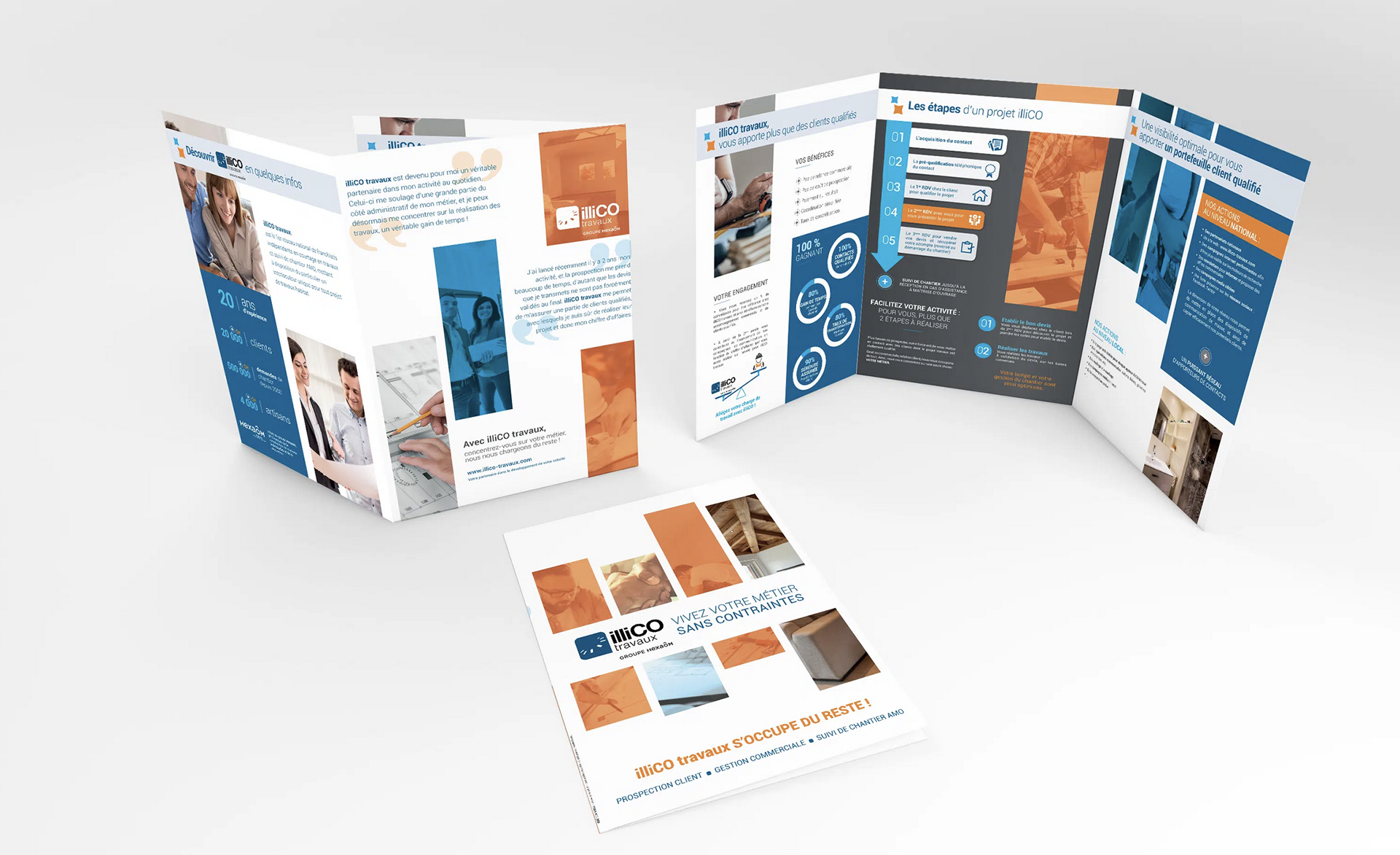 Maquette des brochures illiCO travaux