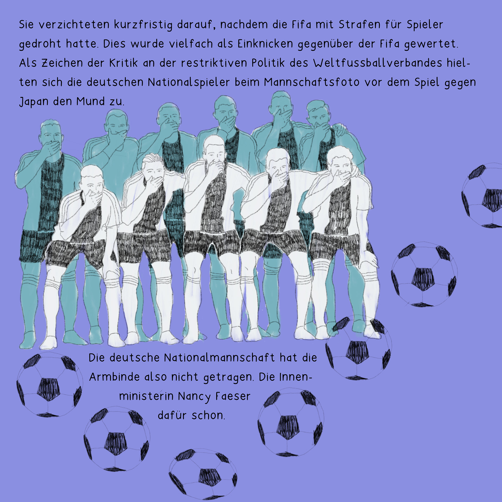 "OneLove-Binde", ImBilde, November 2022
