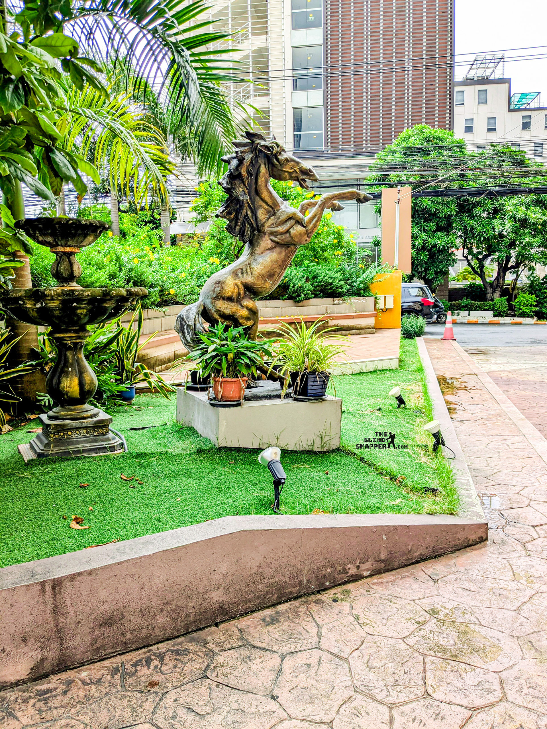 Statue in the grounds of the Malaysia Hotel, Bangkok