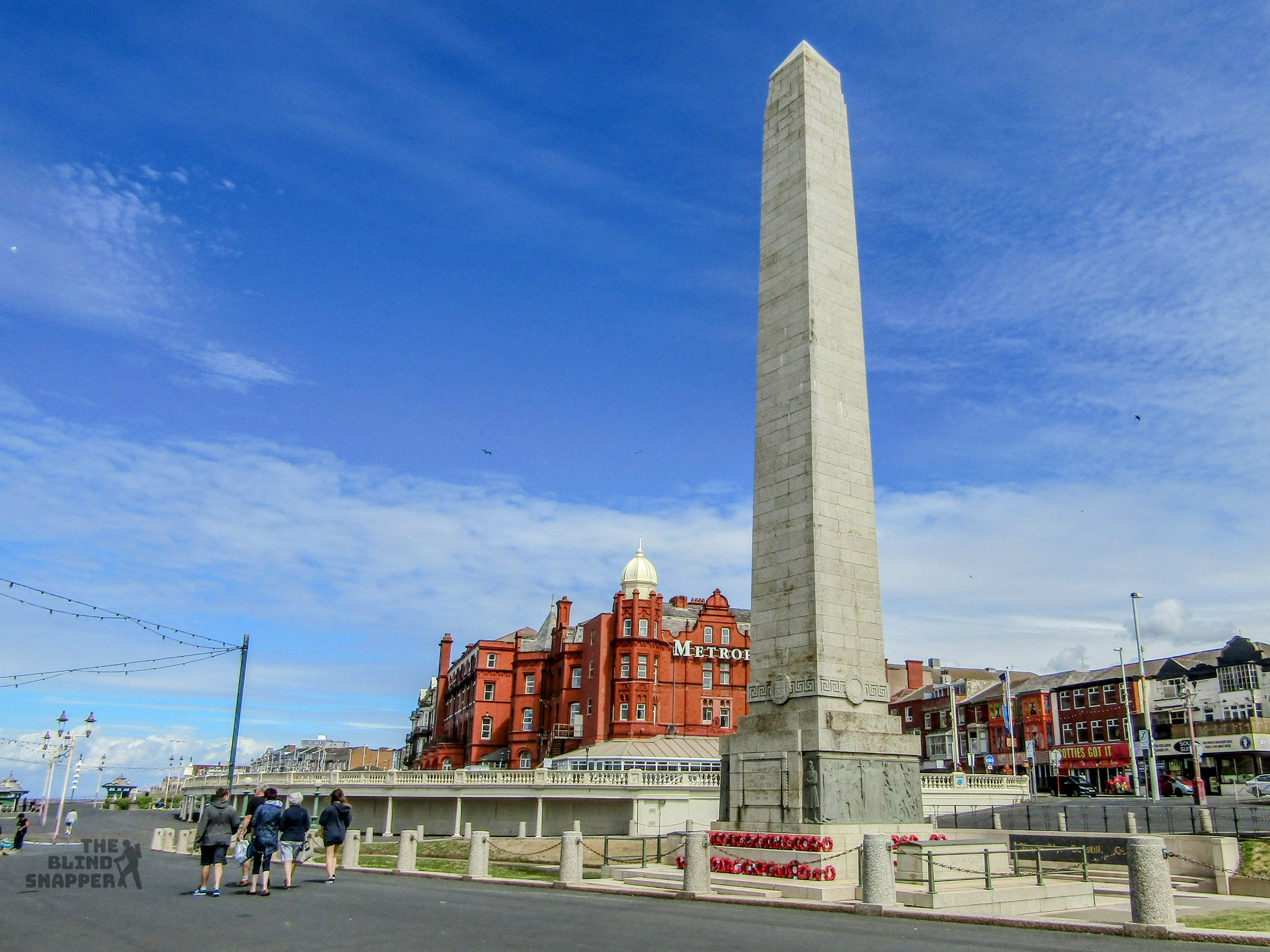 Blackpool War Memorial and Metropole Hotel
